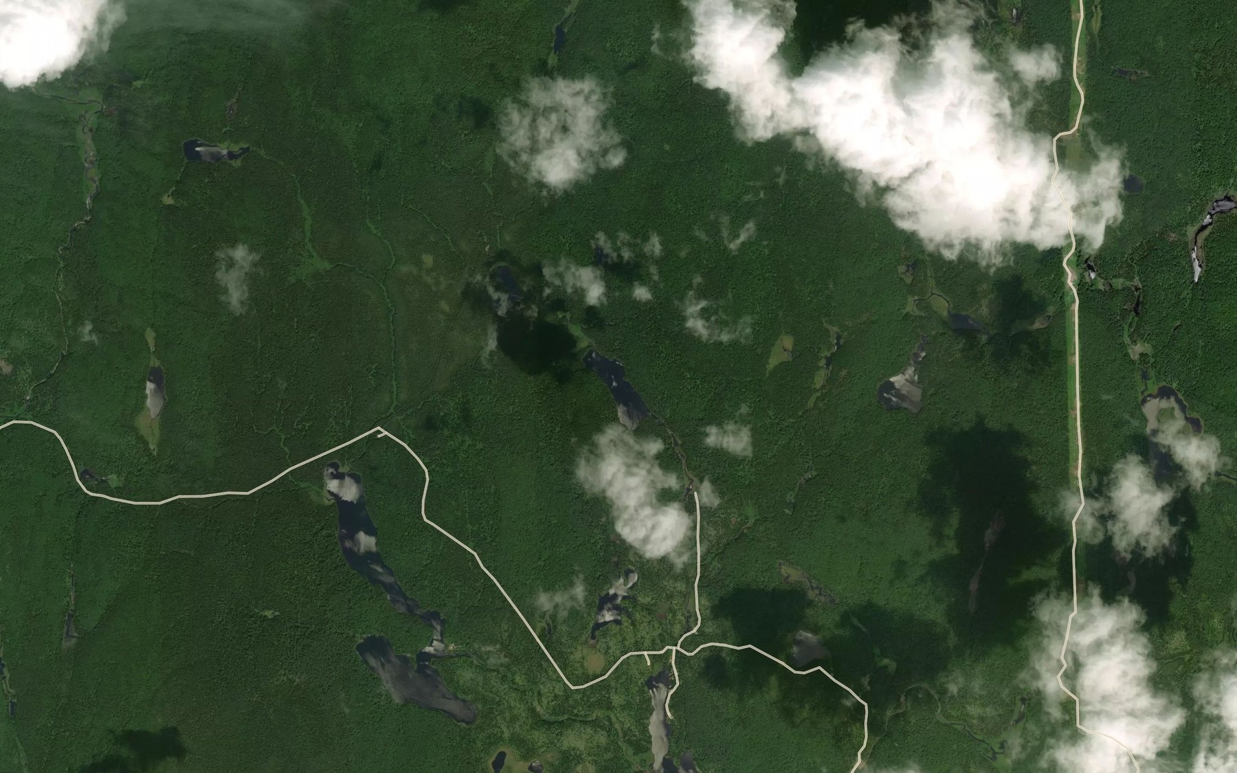 Satellite map of the Lac des Hardis