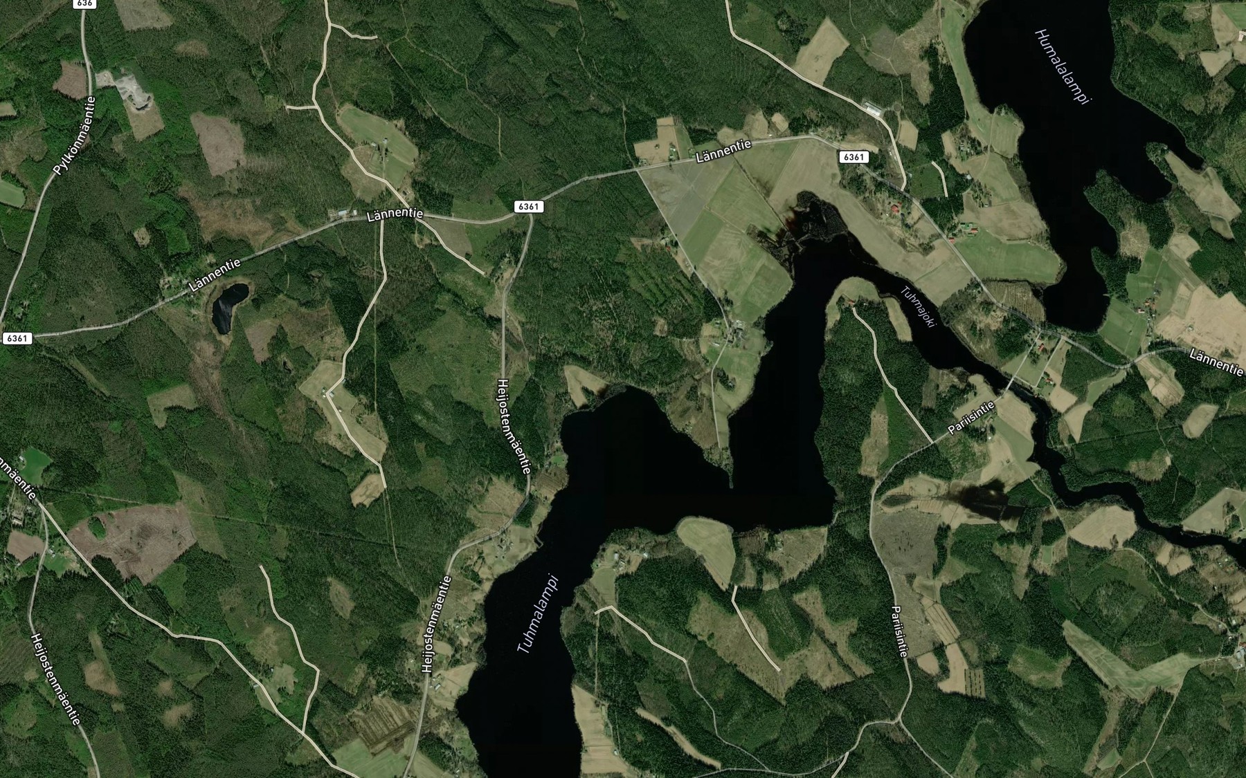 Satellite map of the Pihlaspuro