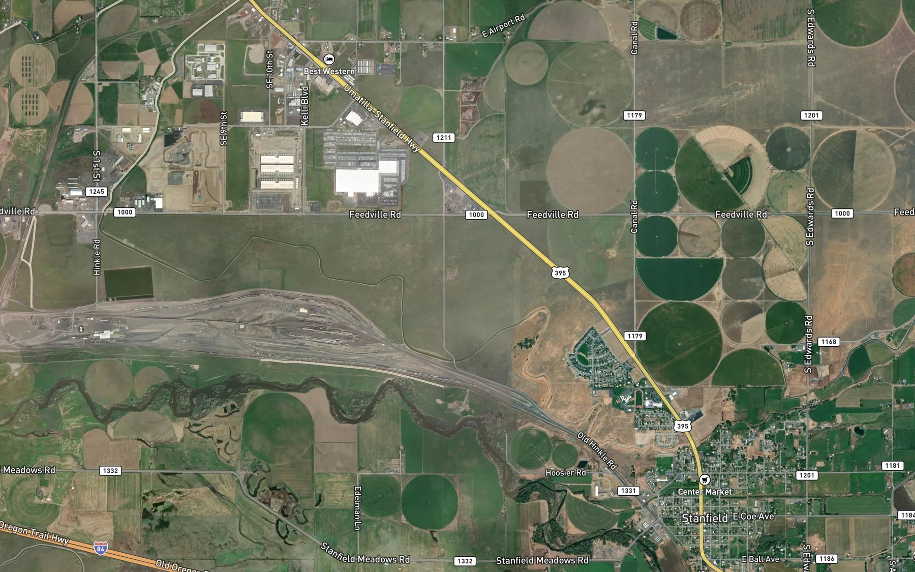 Satellite map of the U S B Line Canal
