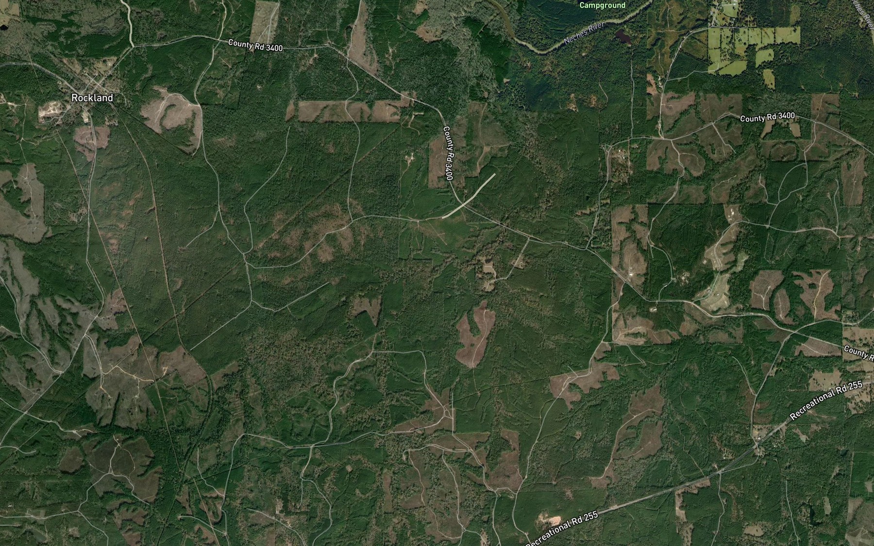 Satellite map of the Little Creek