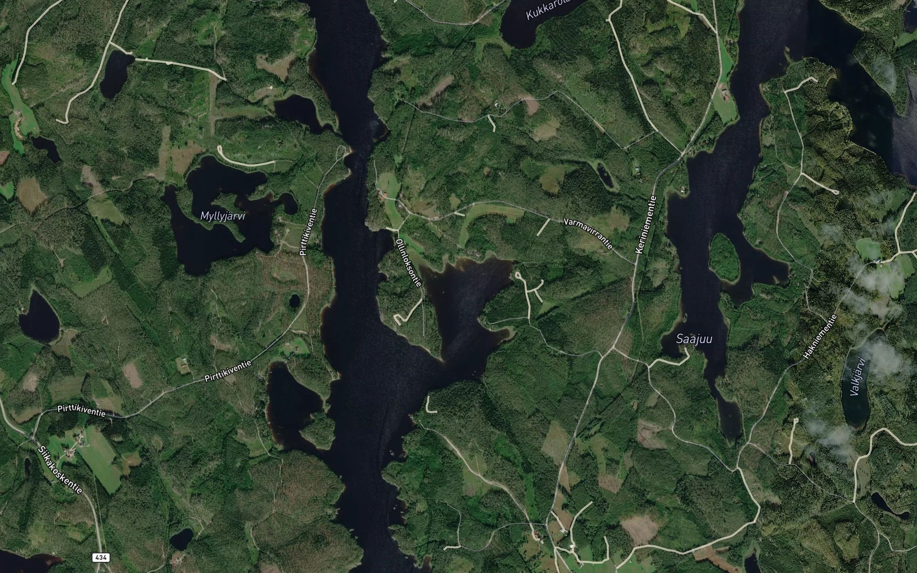Satellite map of the Sarkalahti