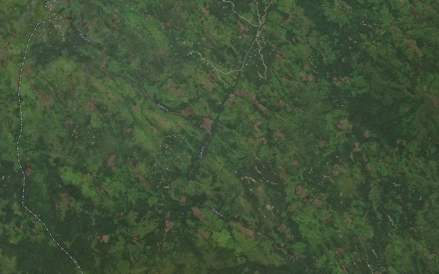 Satellite map of the Manyeme