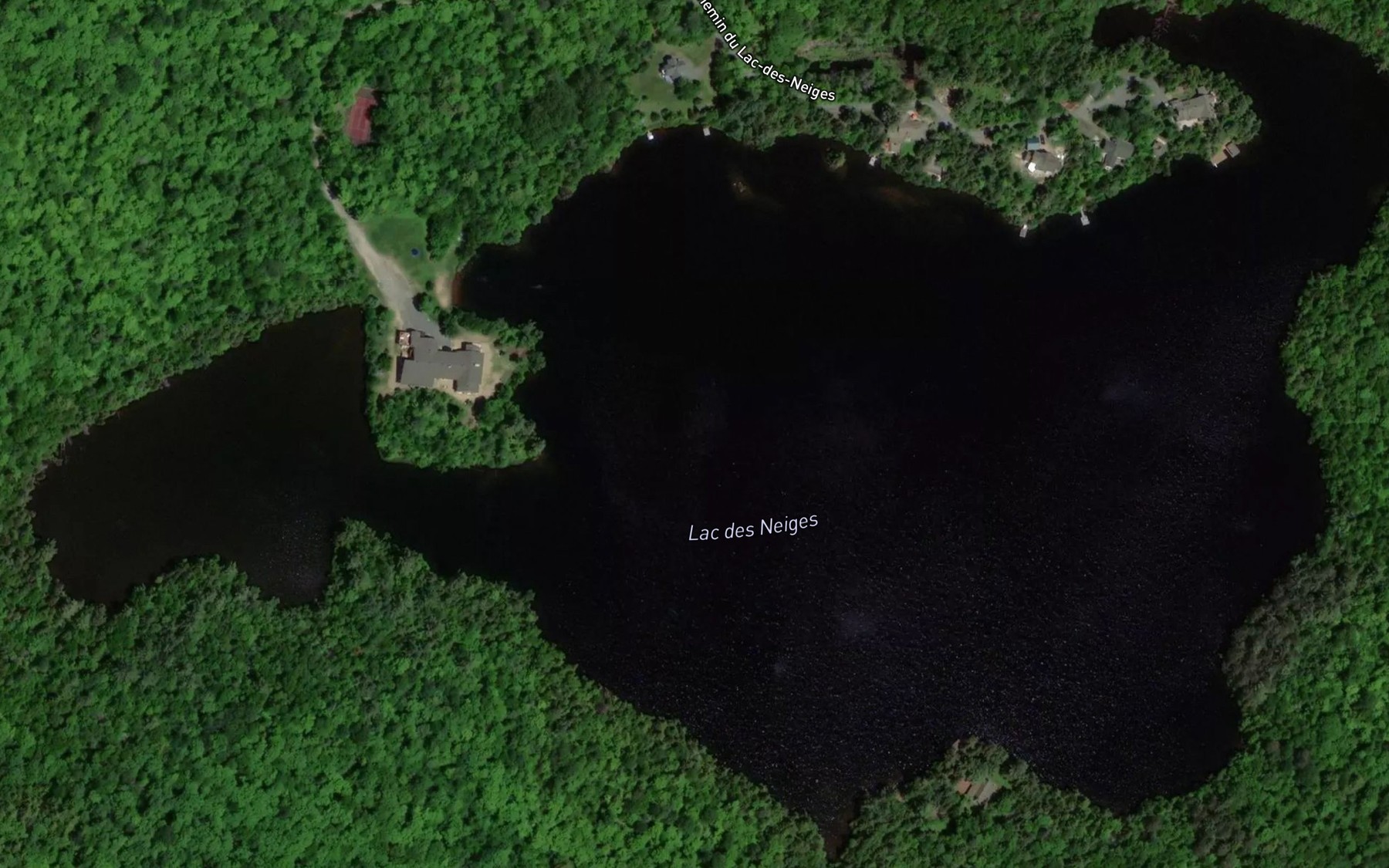 Satellite map of the Lac des Neiges