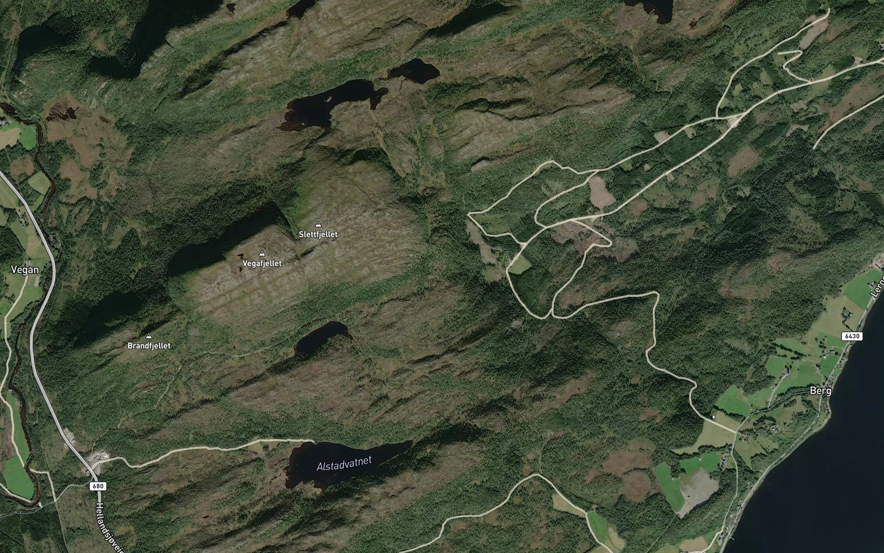 Satellite map of the Flessbekken