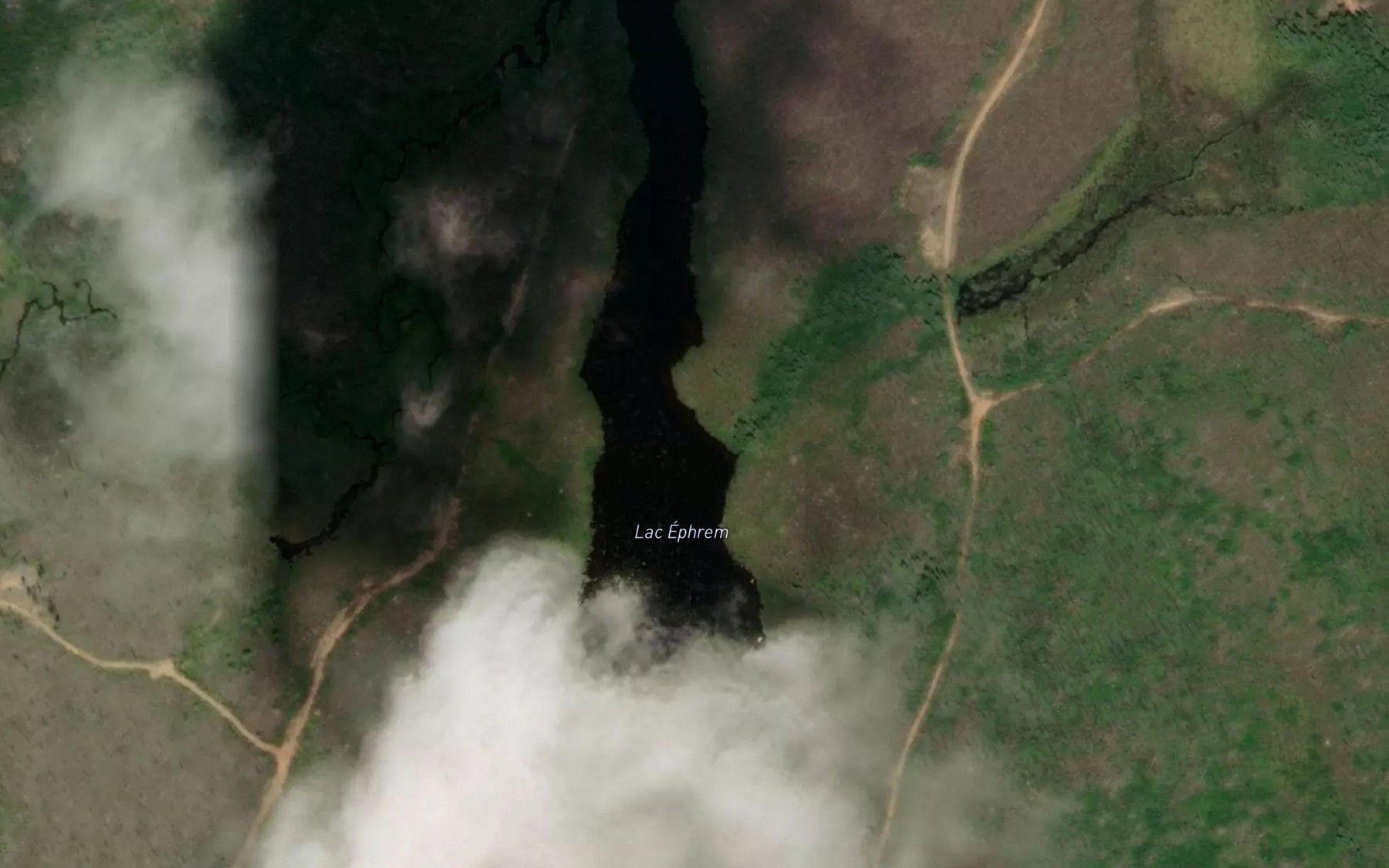 Satellite map of the Lac Ephrem