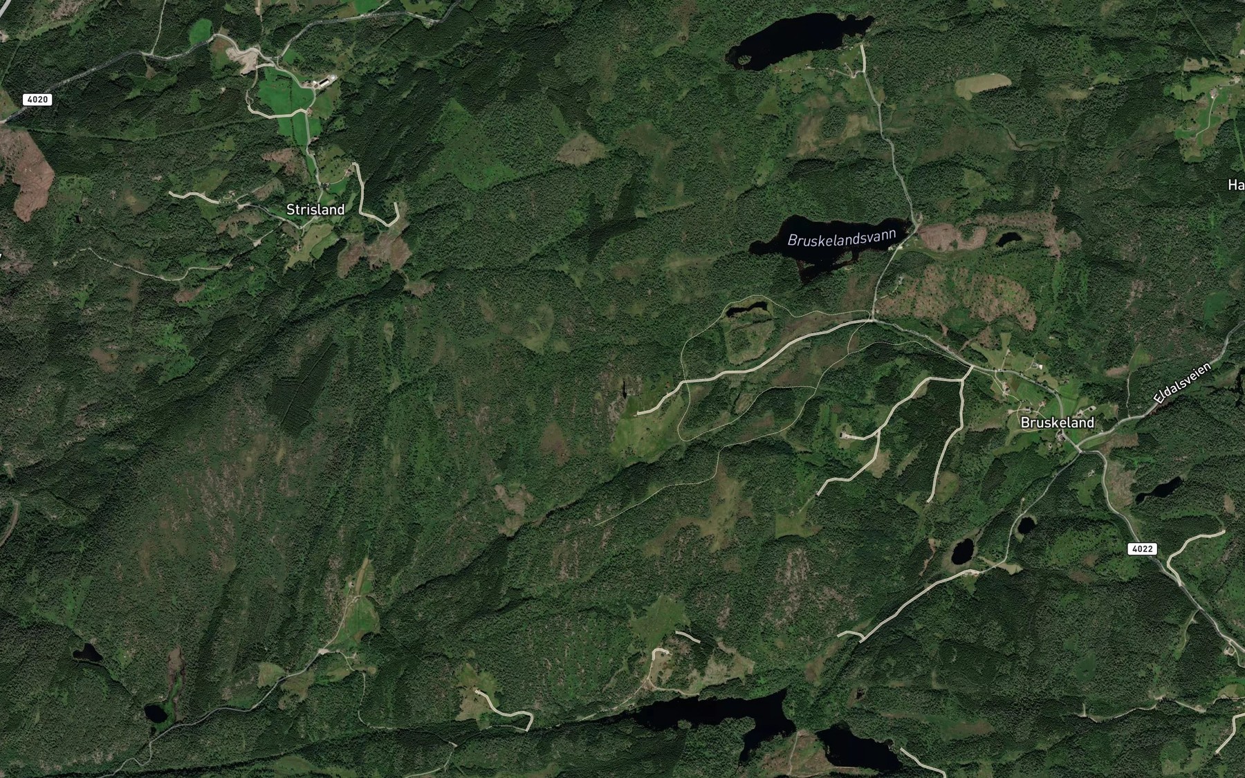 Satellite map of the Skrivartjodna
