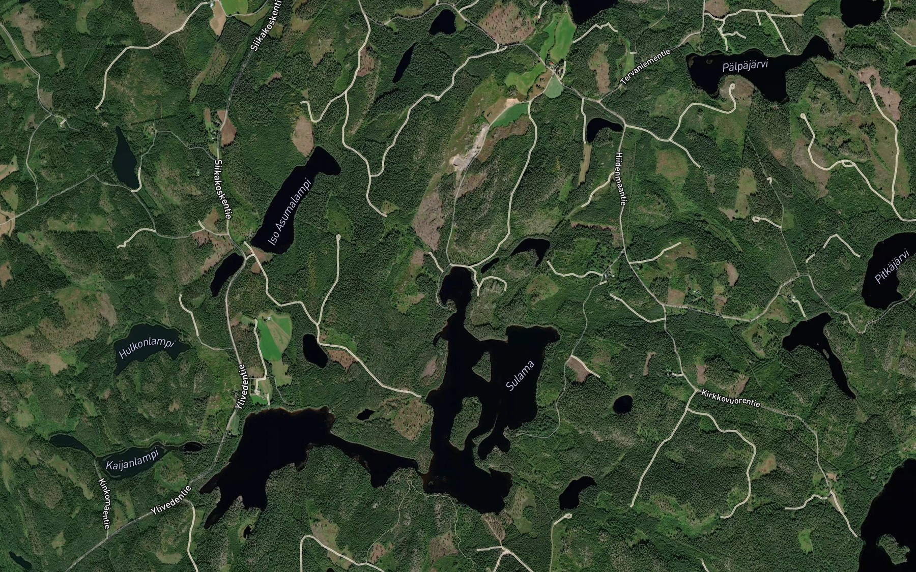 Satellite map of the Sammakkolahti