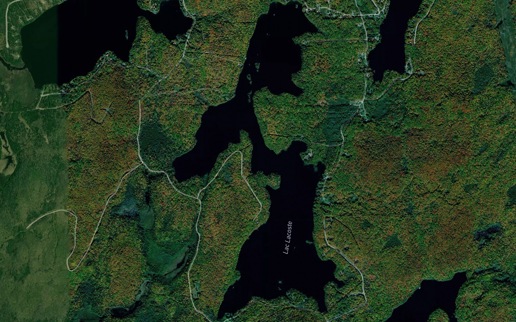 Satellite map of the Lac Lacoste