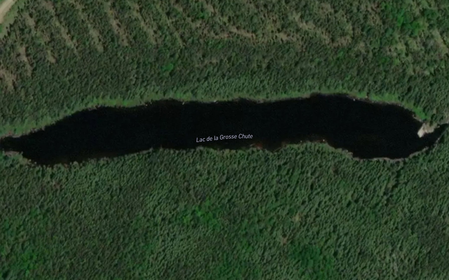 Satellite map of the Lac de la Grosse Chute