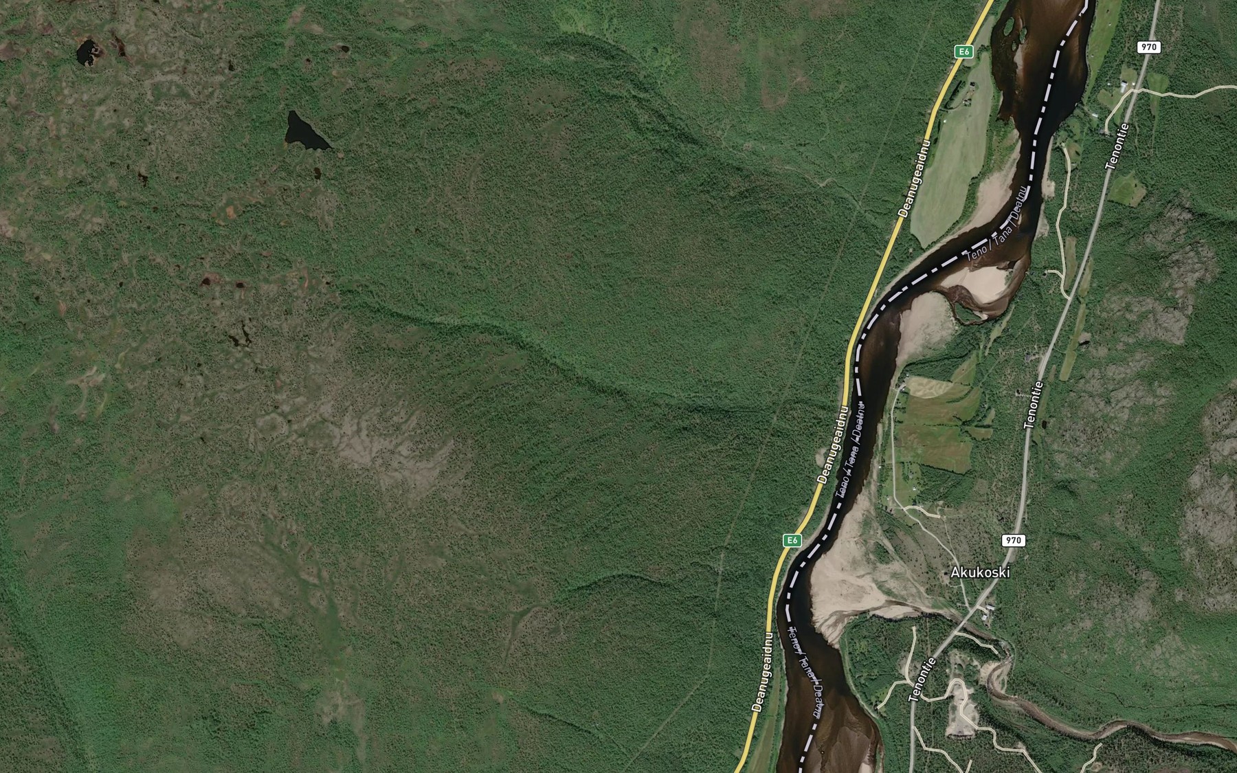 Satellite map of the Sumpu