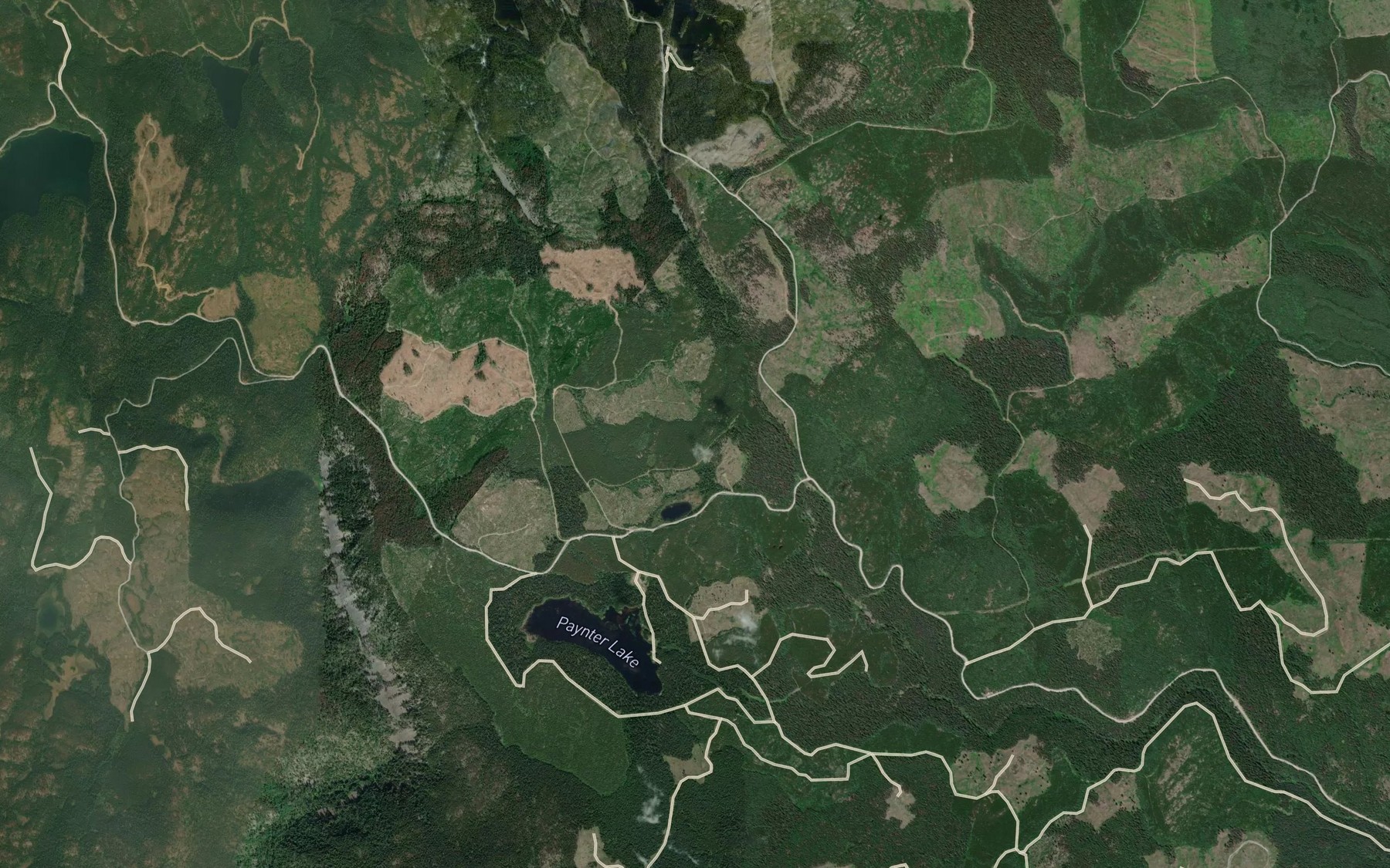 Satellite map of the Bit Creek