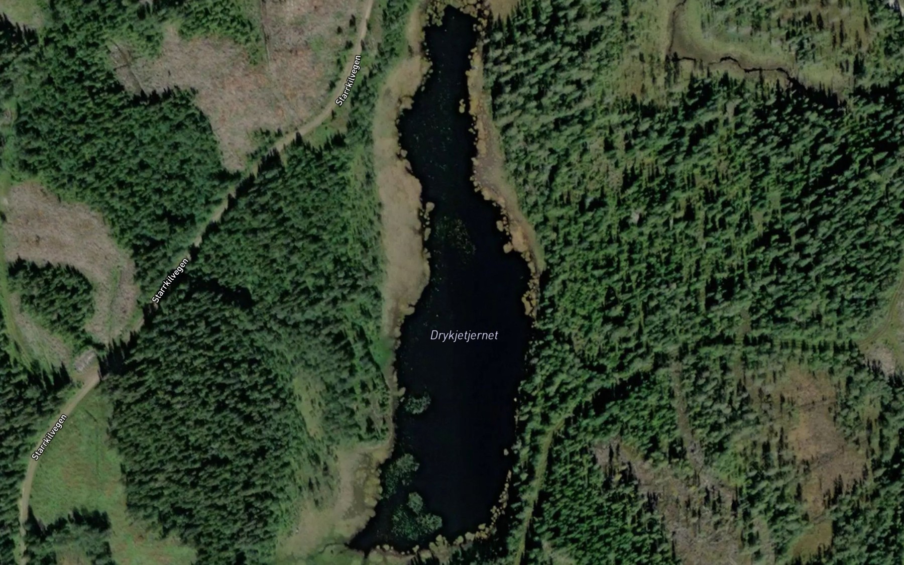 Satellite map of the Drykkjetjennet