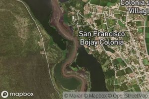 Satellite map of the Rio Rosas