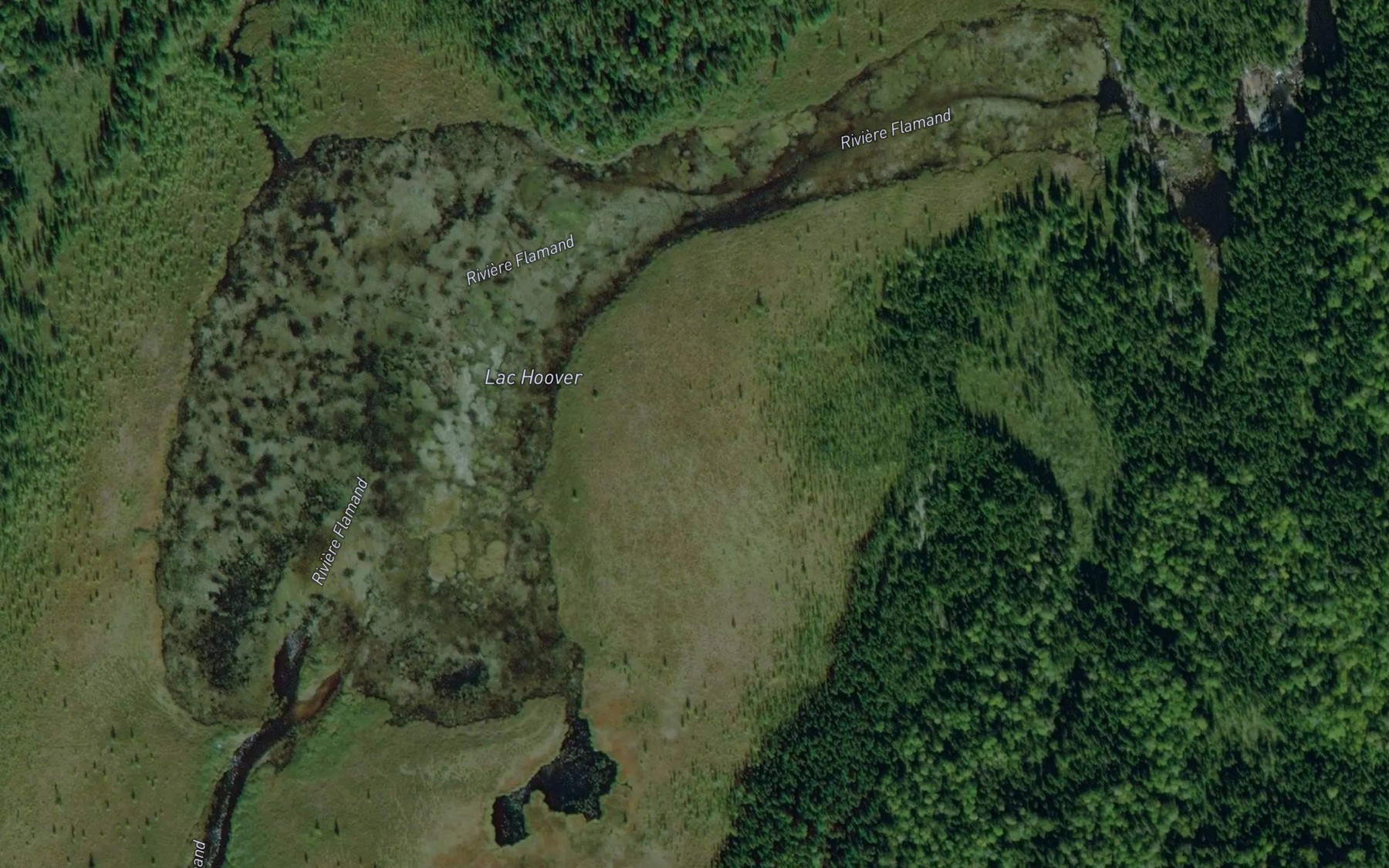 Satellite map of the Lac Hoover