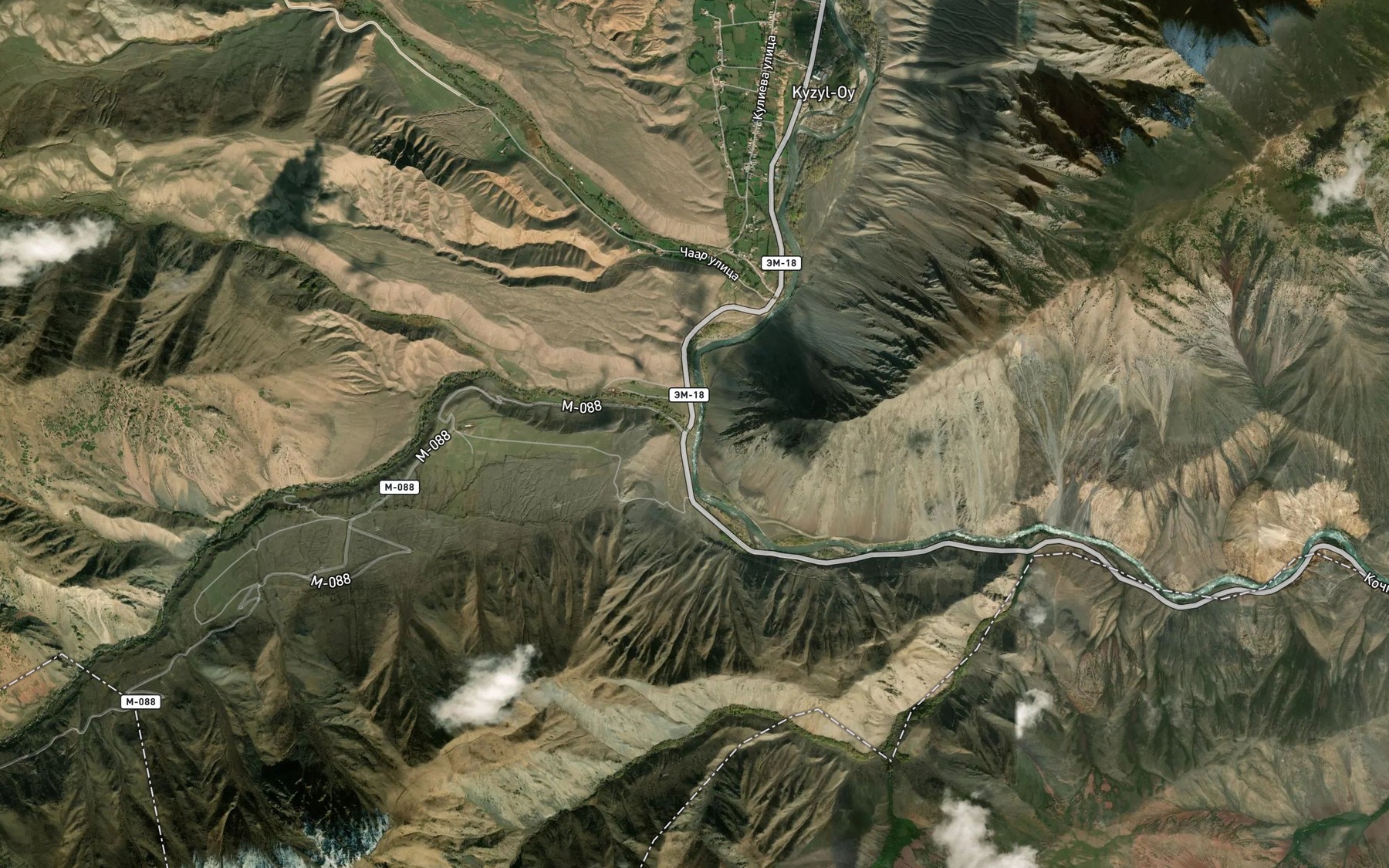 Satellite map of the Kovyuksu