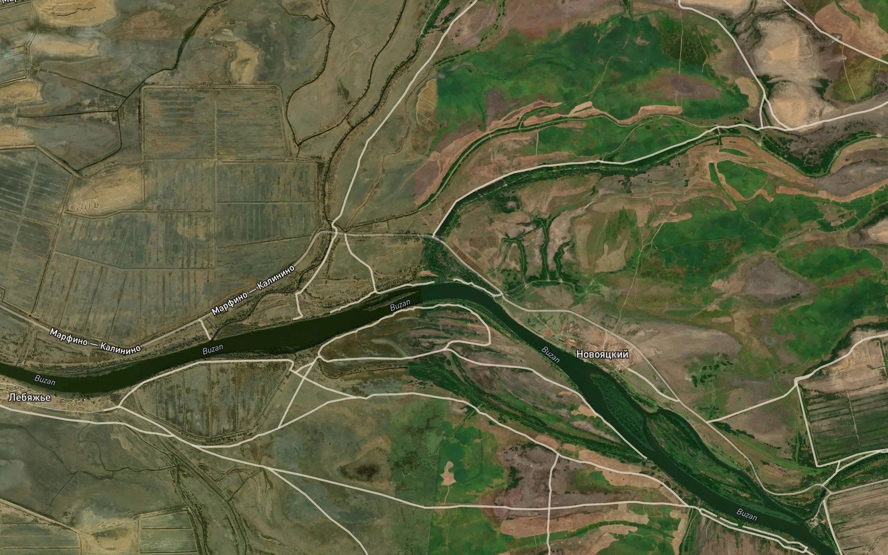 Satellite map of the Nizhnyaya Khudyakovka