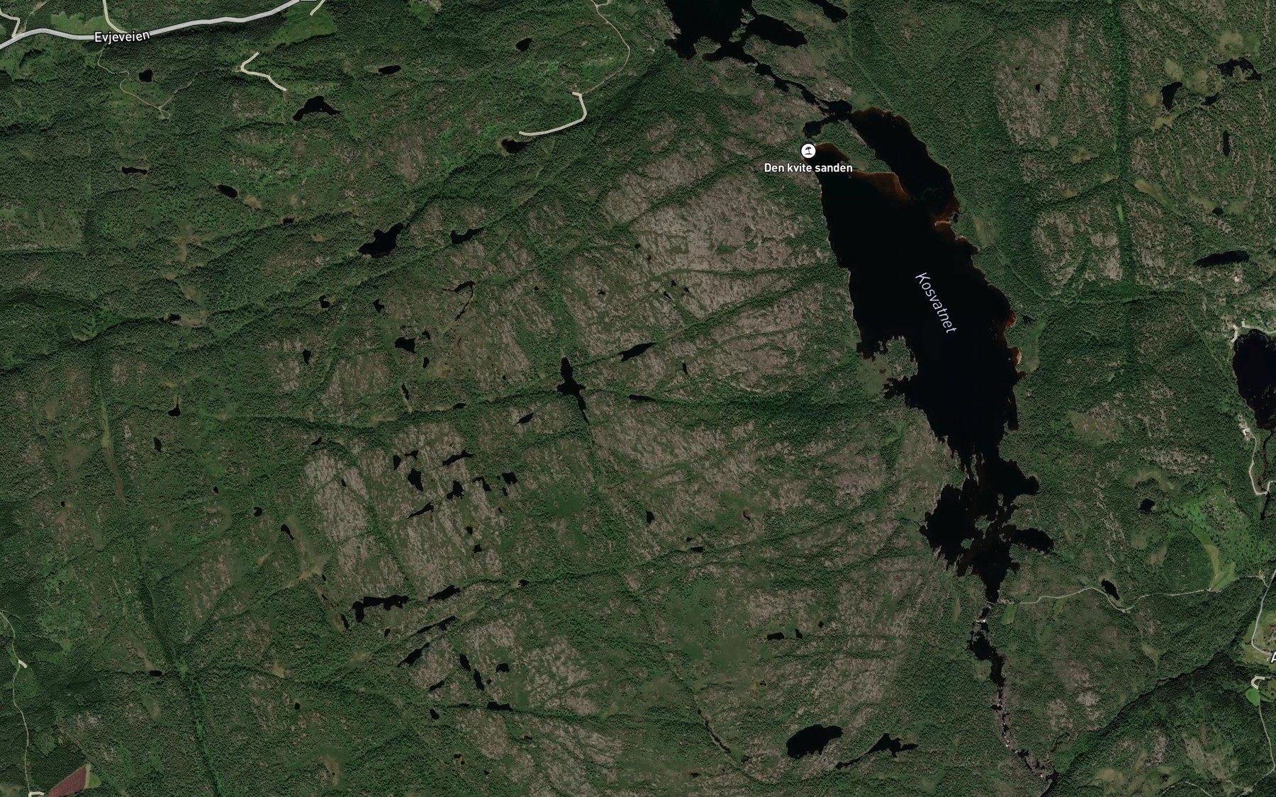 Satellite map of the Tjonna ved loa