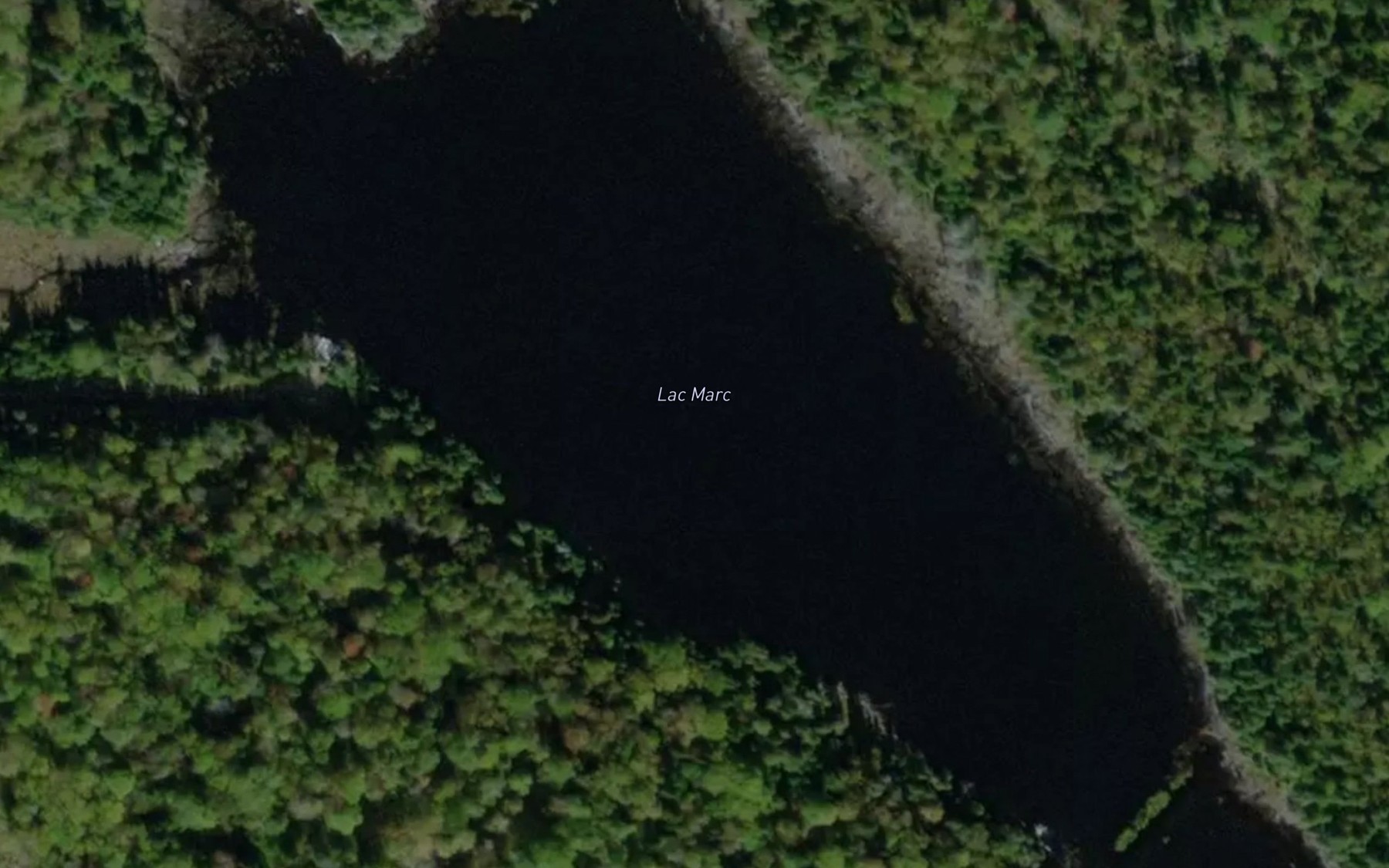 Satellite map of the Lac Marc