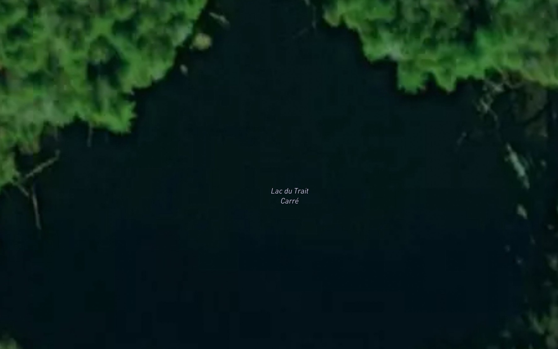 Satellite map of the Lac du Trait Carre