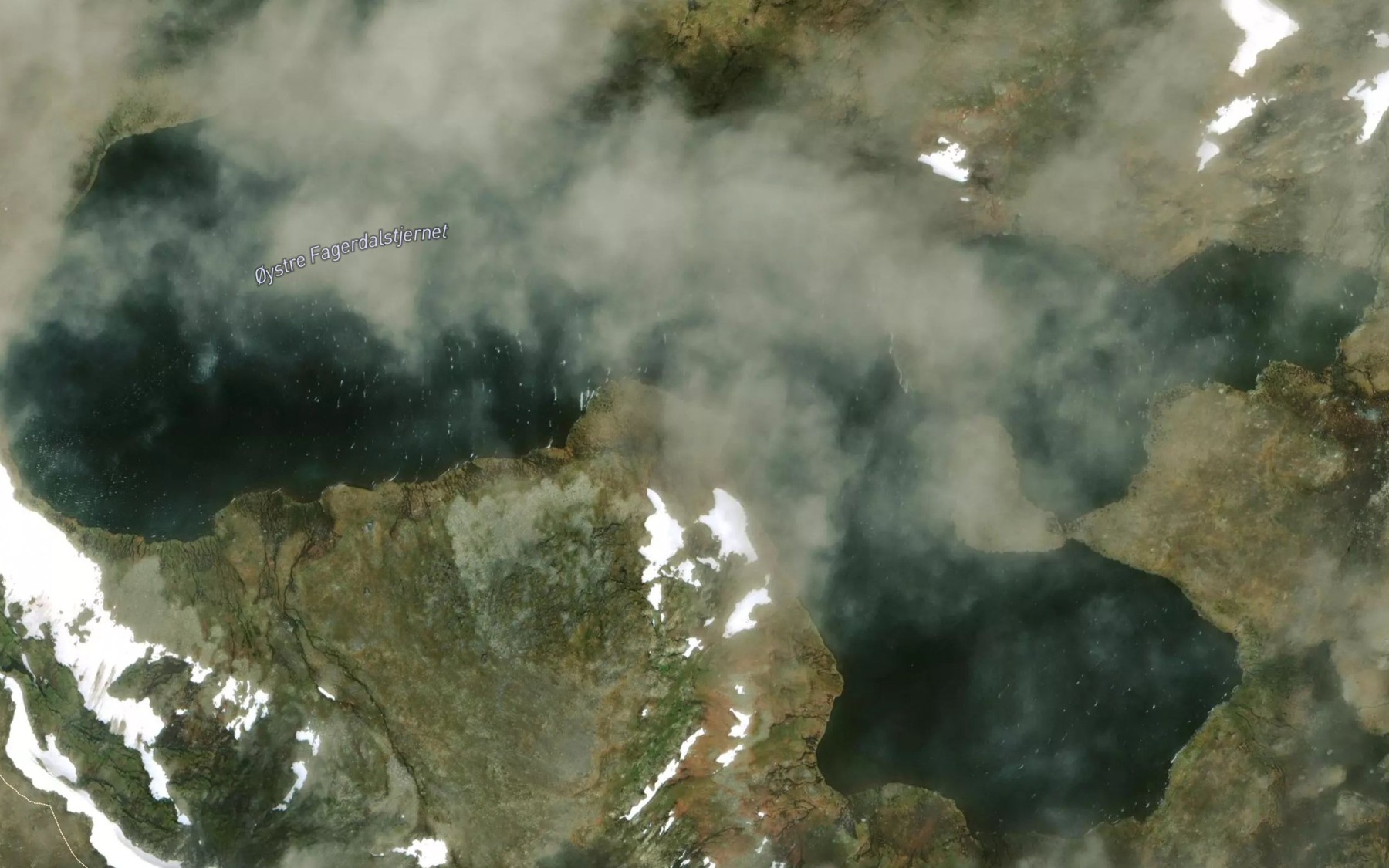 Satellite map of the Oystre Fagerdalstjednet