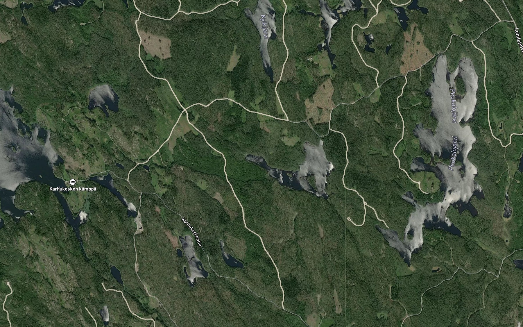 Satellite map of the Pitkalahti