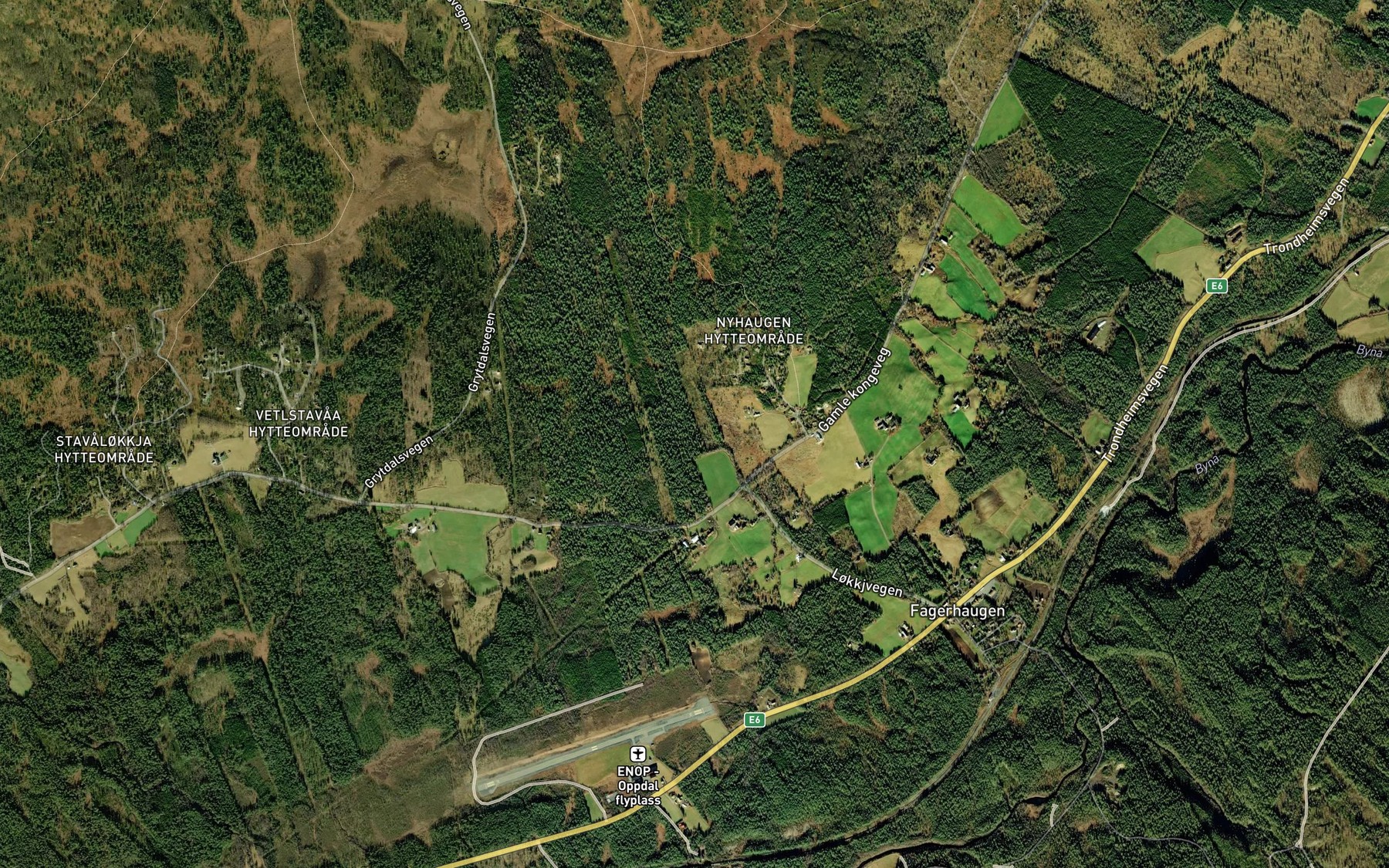 Satellite map of the Lokkjbekken