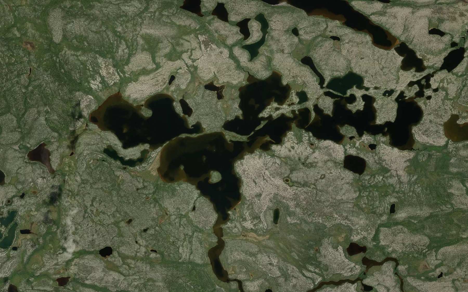 Satellite map of the Lac Katauschwatin
