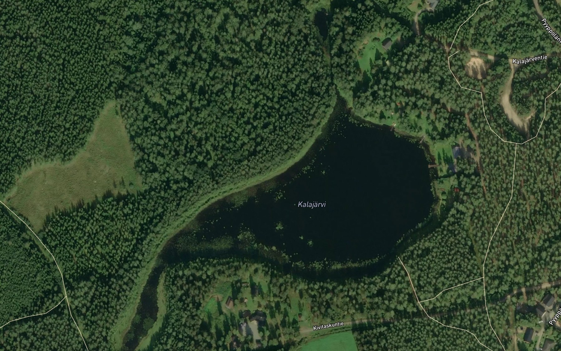 Satellite map of the Kalajarvi