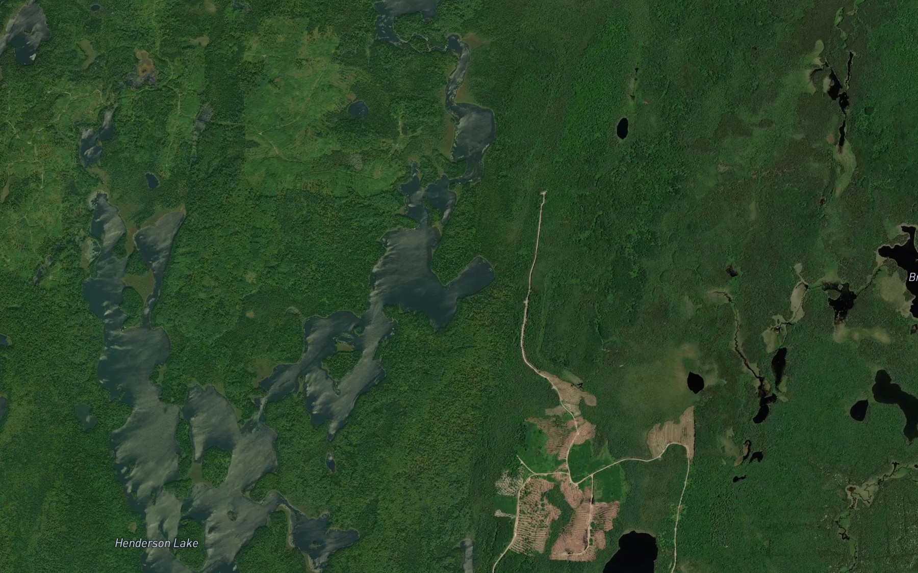 Satellite map of the Moose Bay