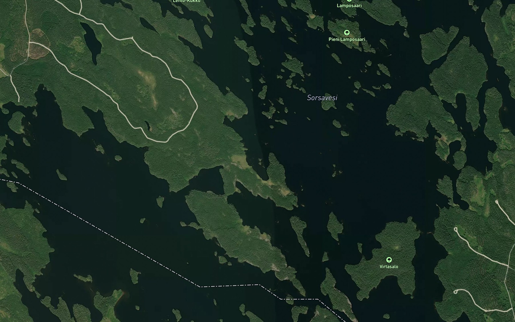 Satellite map of the Levanaluslahti