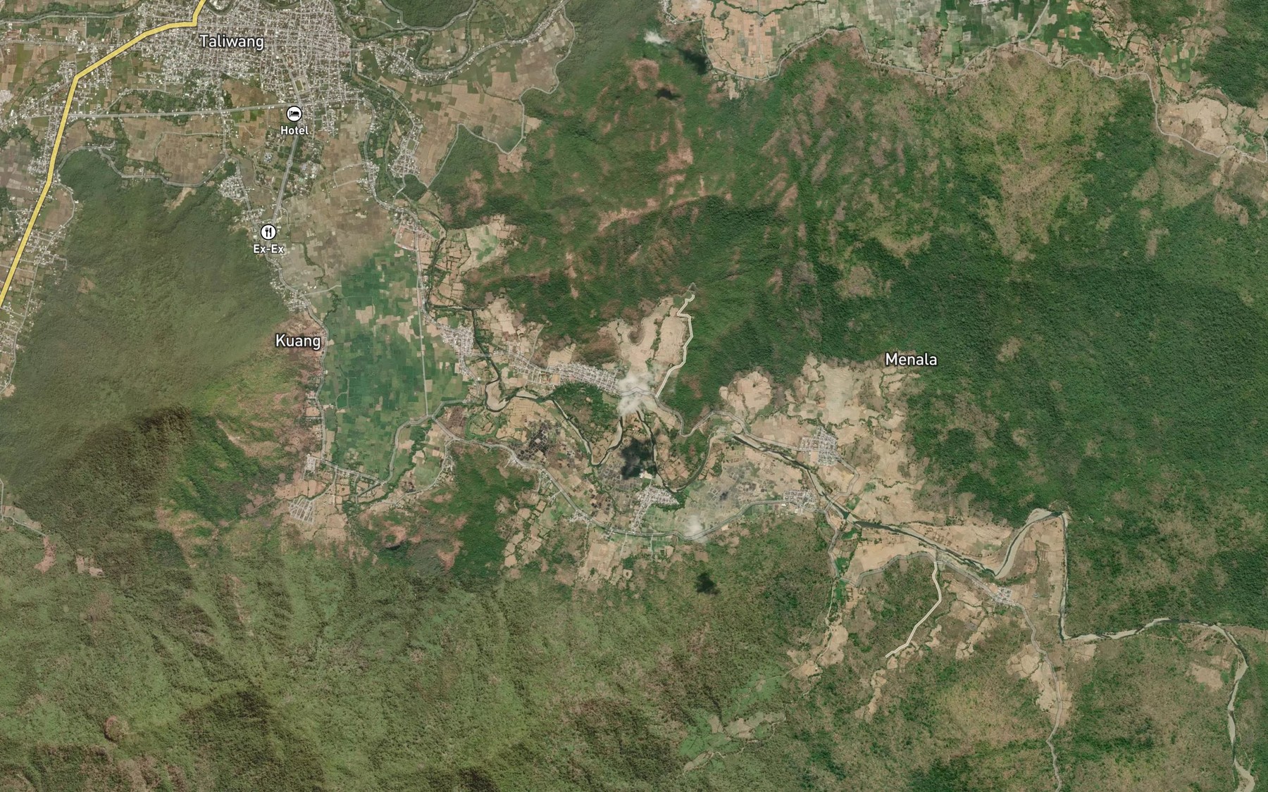 Satellite map of the Brang Joroklane