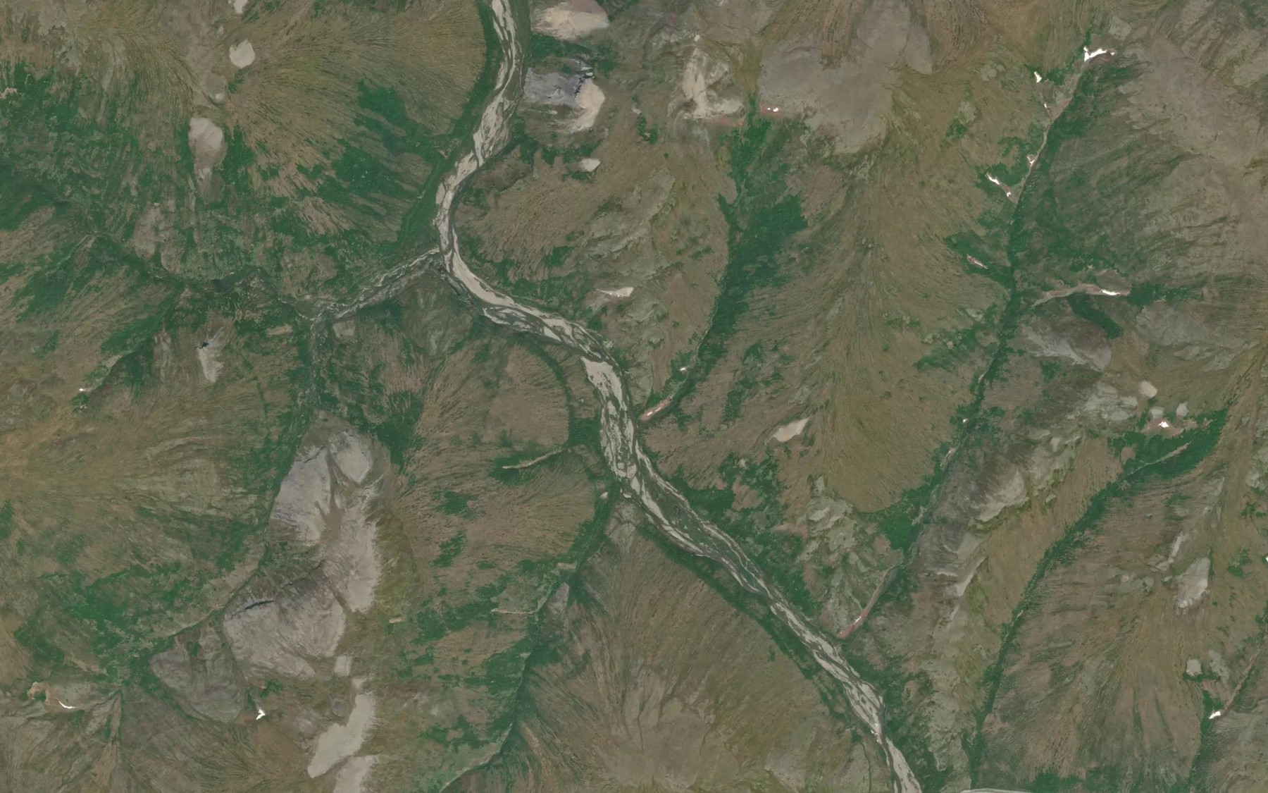 Satellite map of the Fish Creek