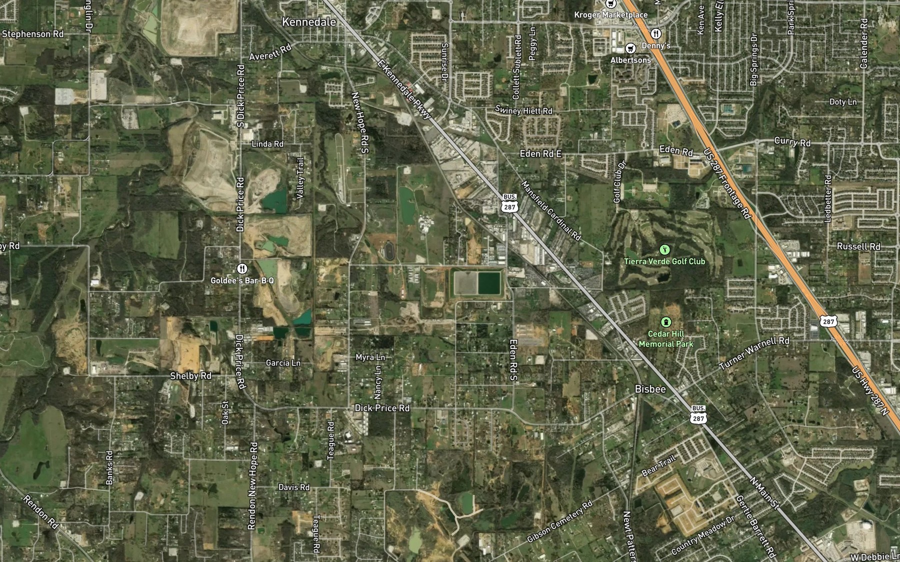 Satellite map of the West Balancing Reservoir