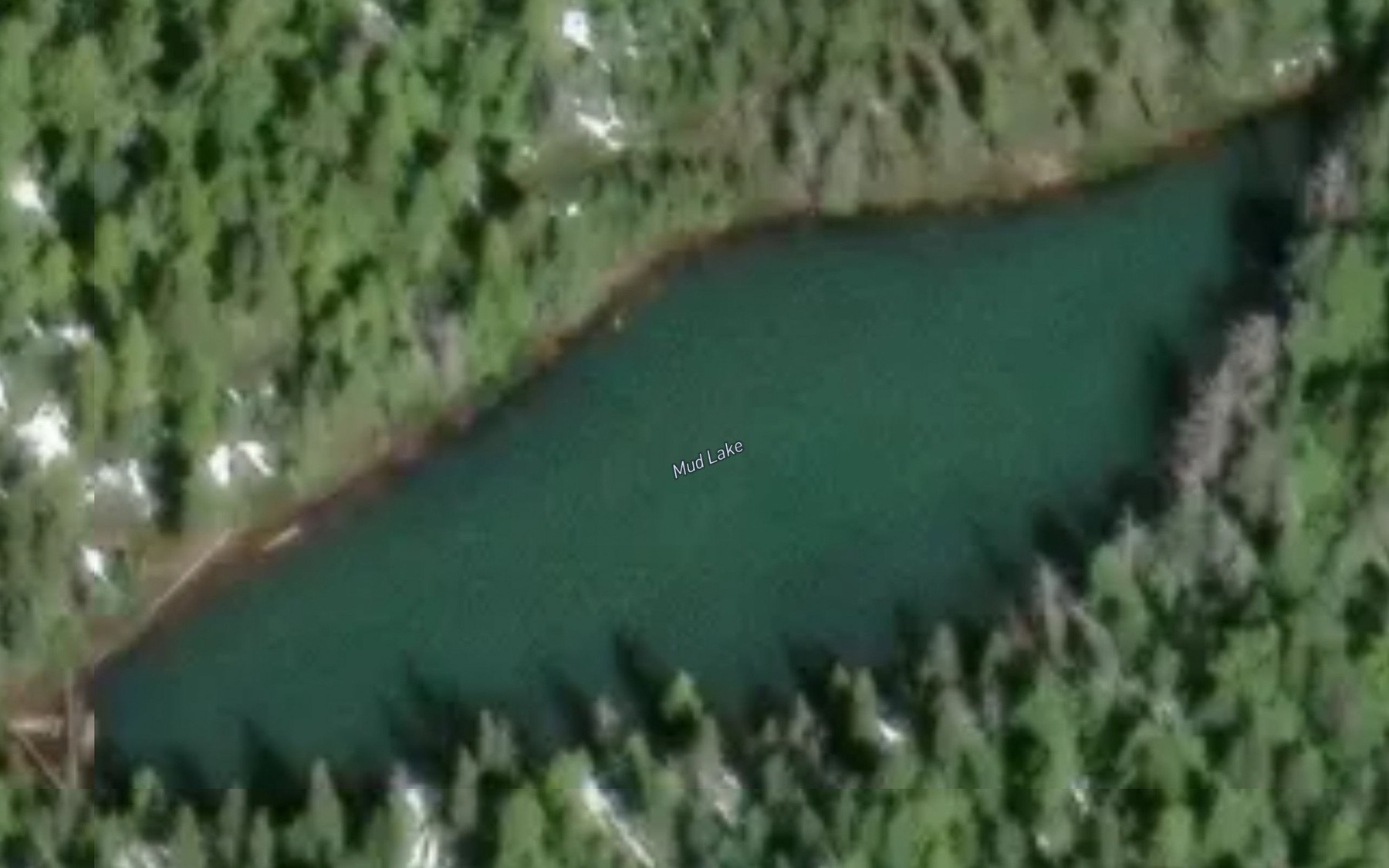 Satellite map of the Mud Lake