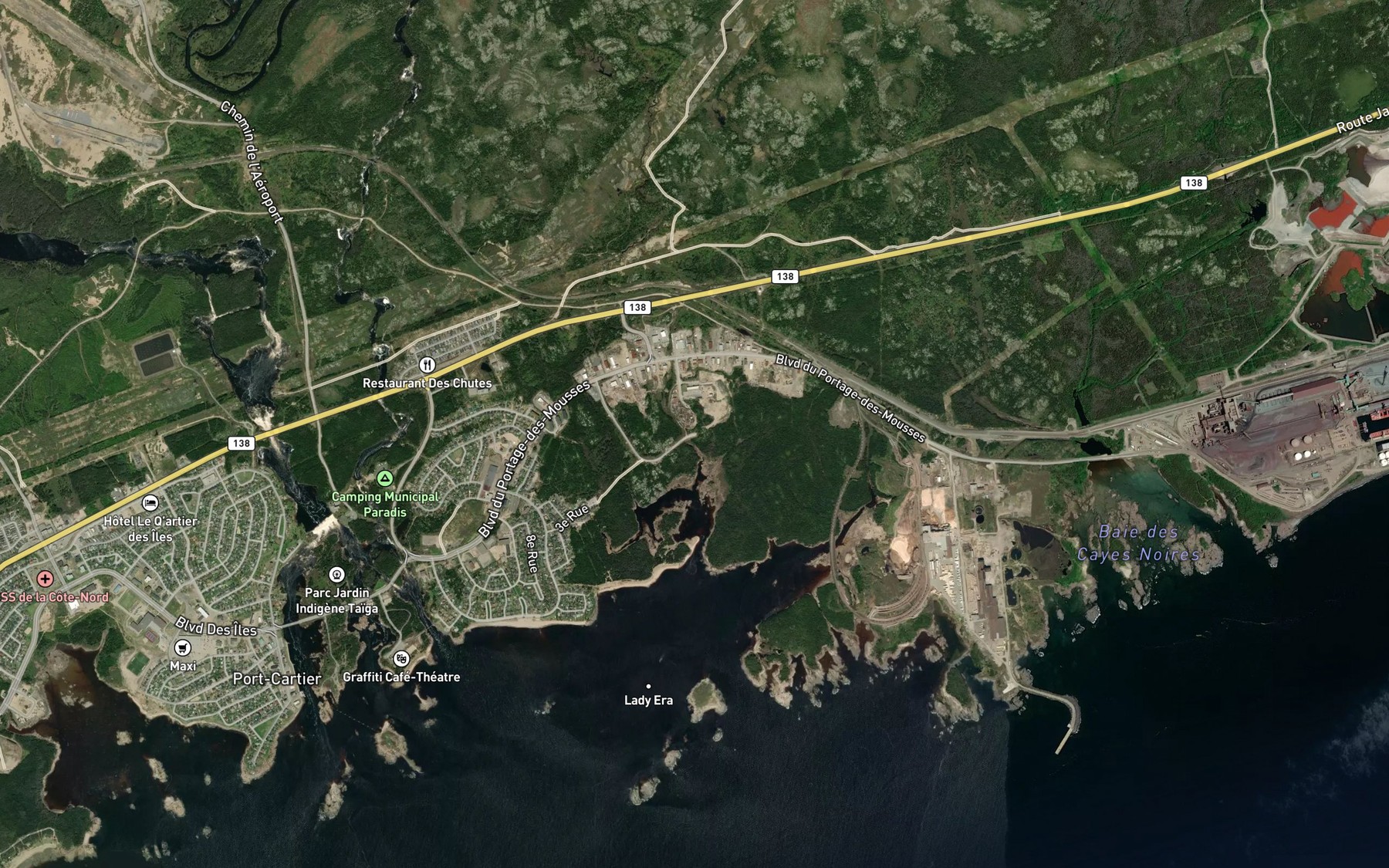 Satellite map of the Ruisseau de Peinture
