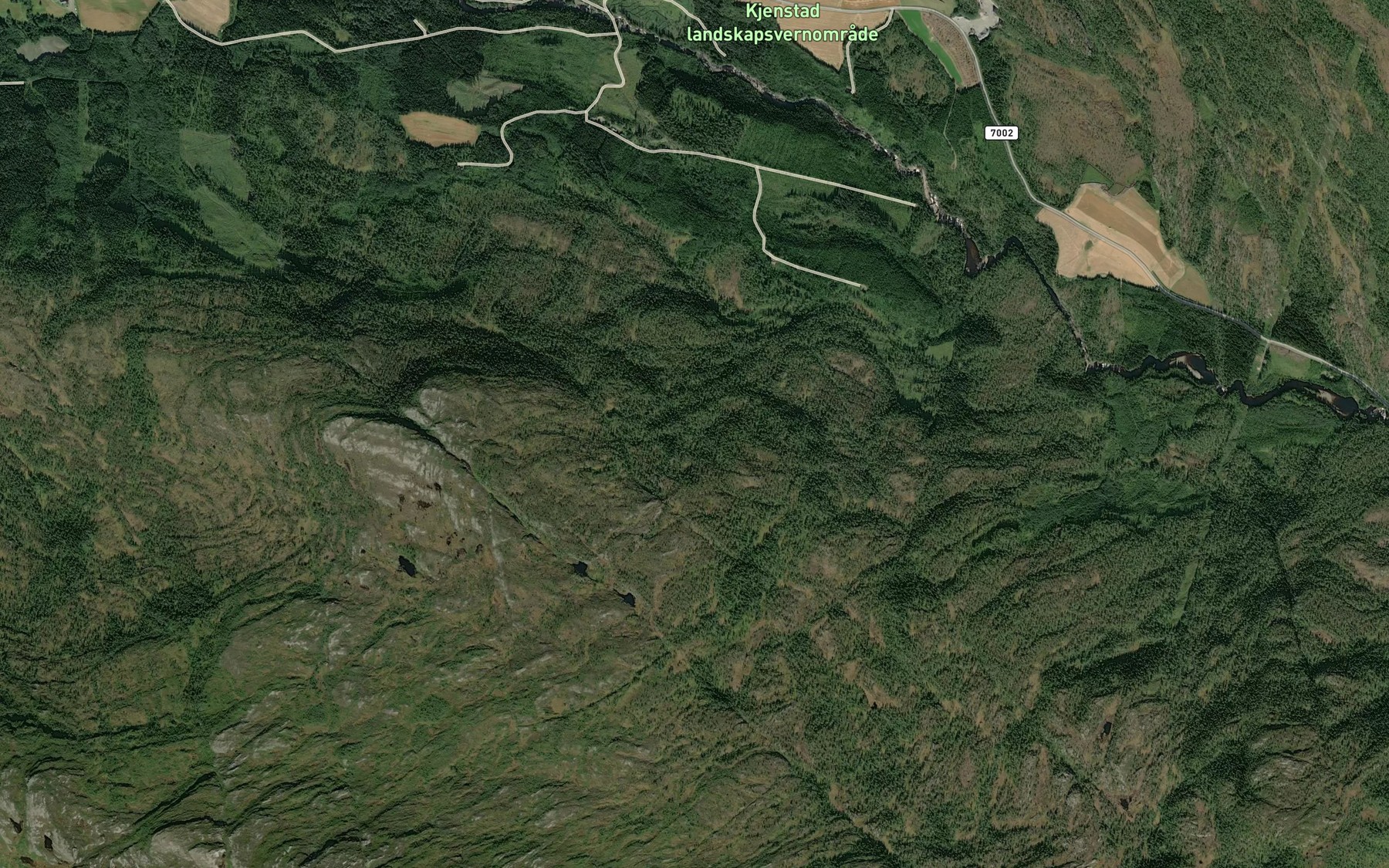 Satellite map of the Merkesbekken,austre
