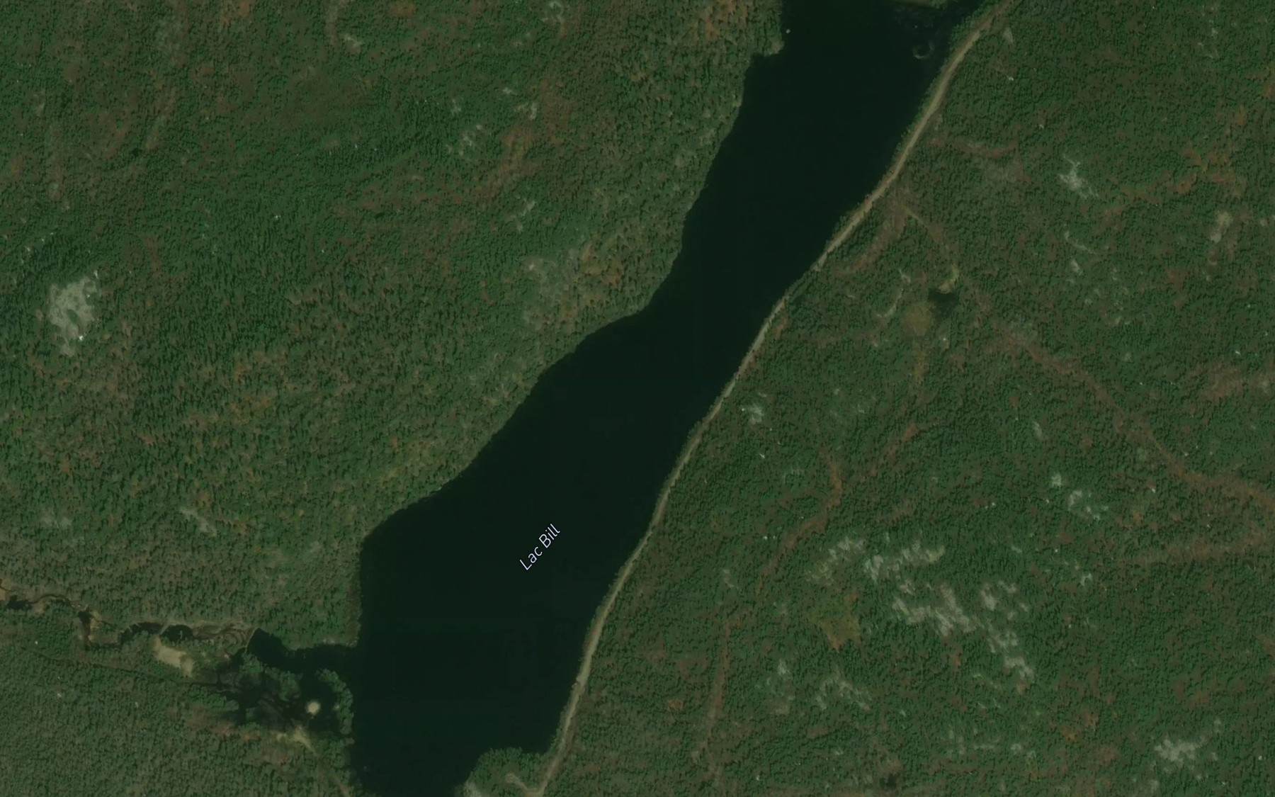 Satellite map of the Lac Bill