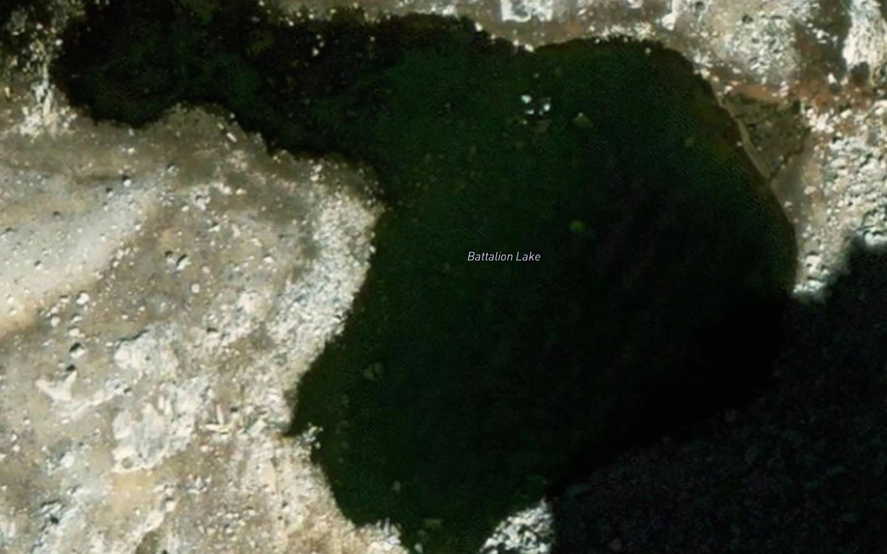 Satellite map of the Battalion Lake