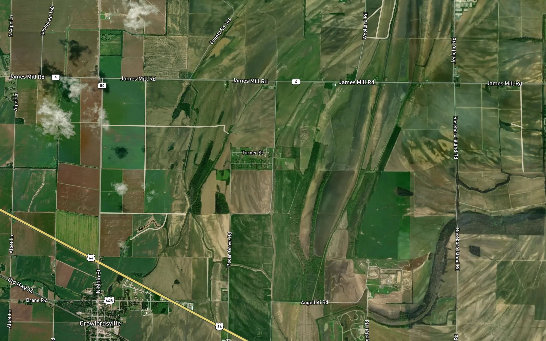 Satellite map of the Ditch Number 10