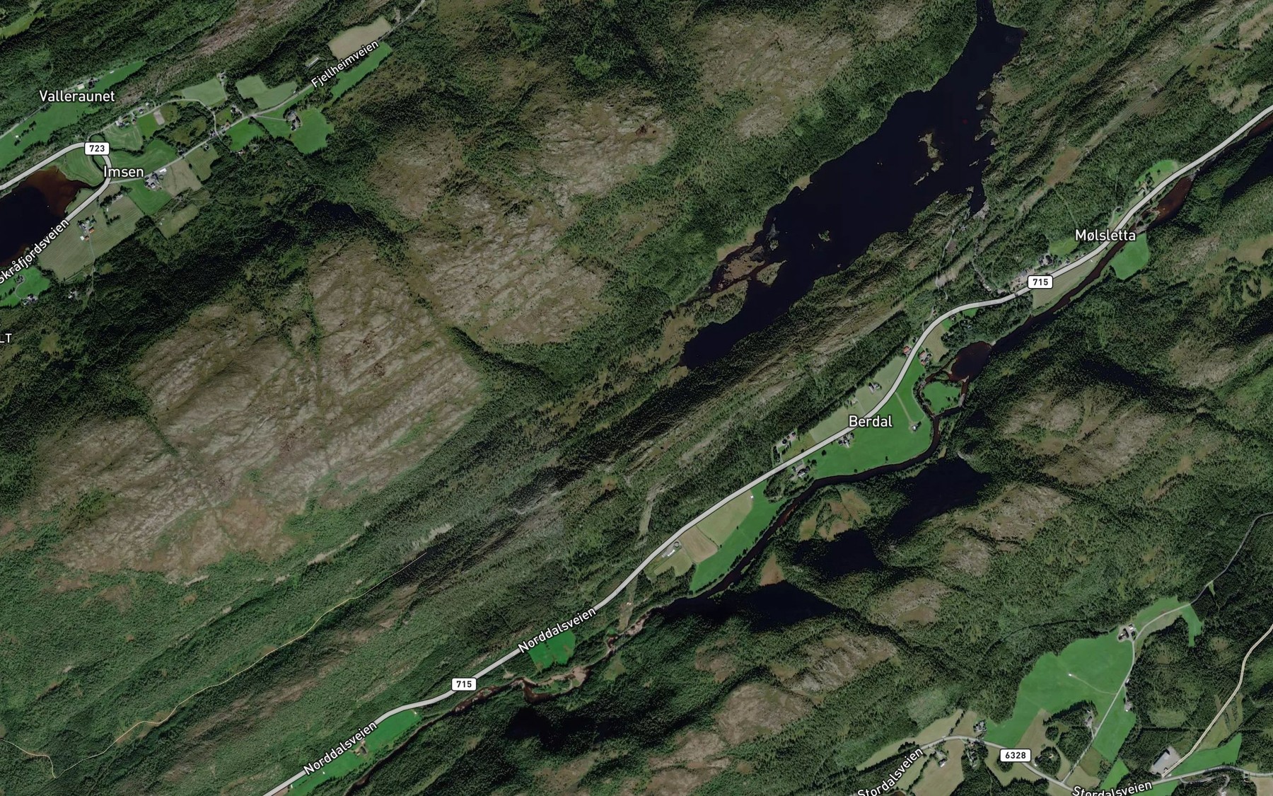 Satellite map of the Buktabekken