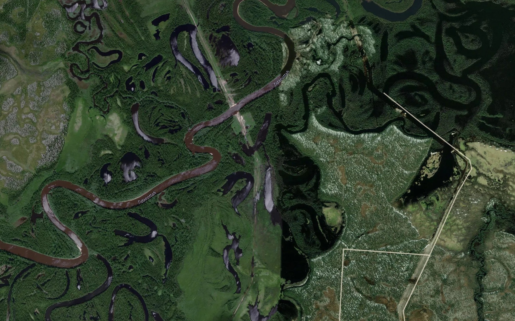 Satellite map of the Nokhoyakha