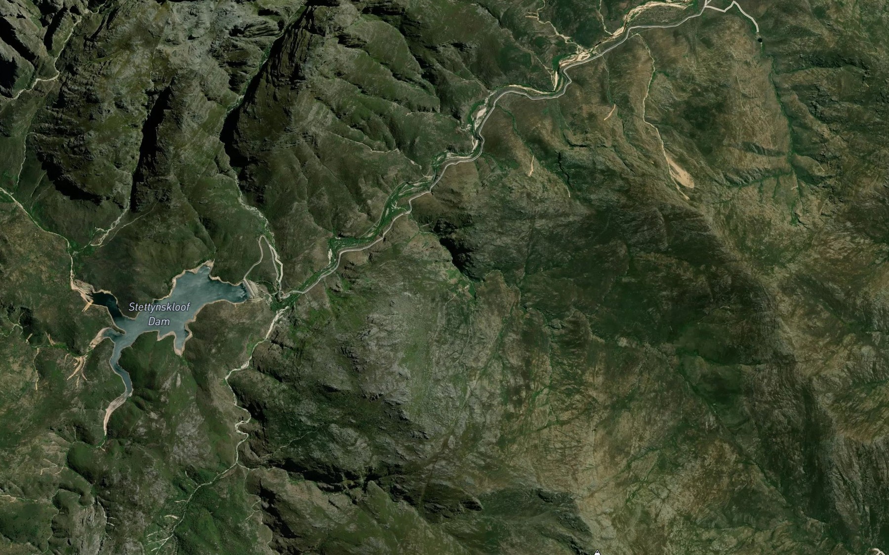 Satellite map of the Hartmanskloof