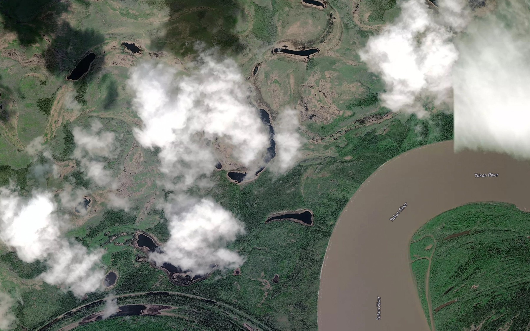 Satellite map of the Herman Lake
