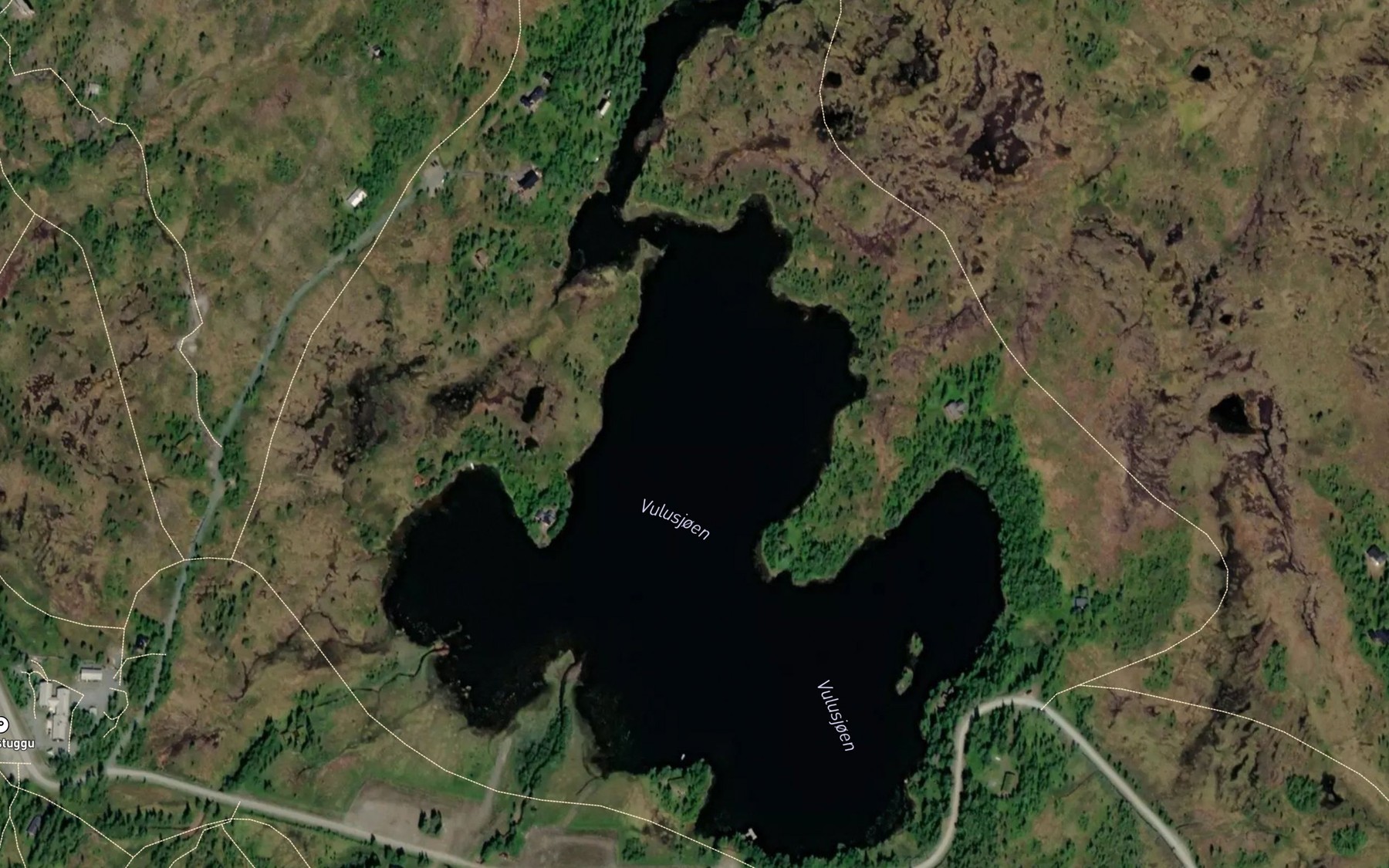 Satellite map of the Vulusjoen