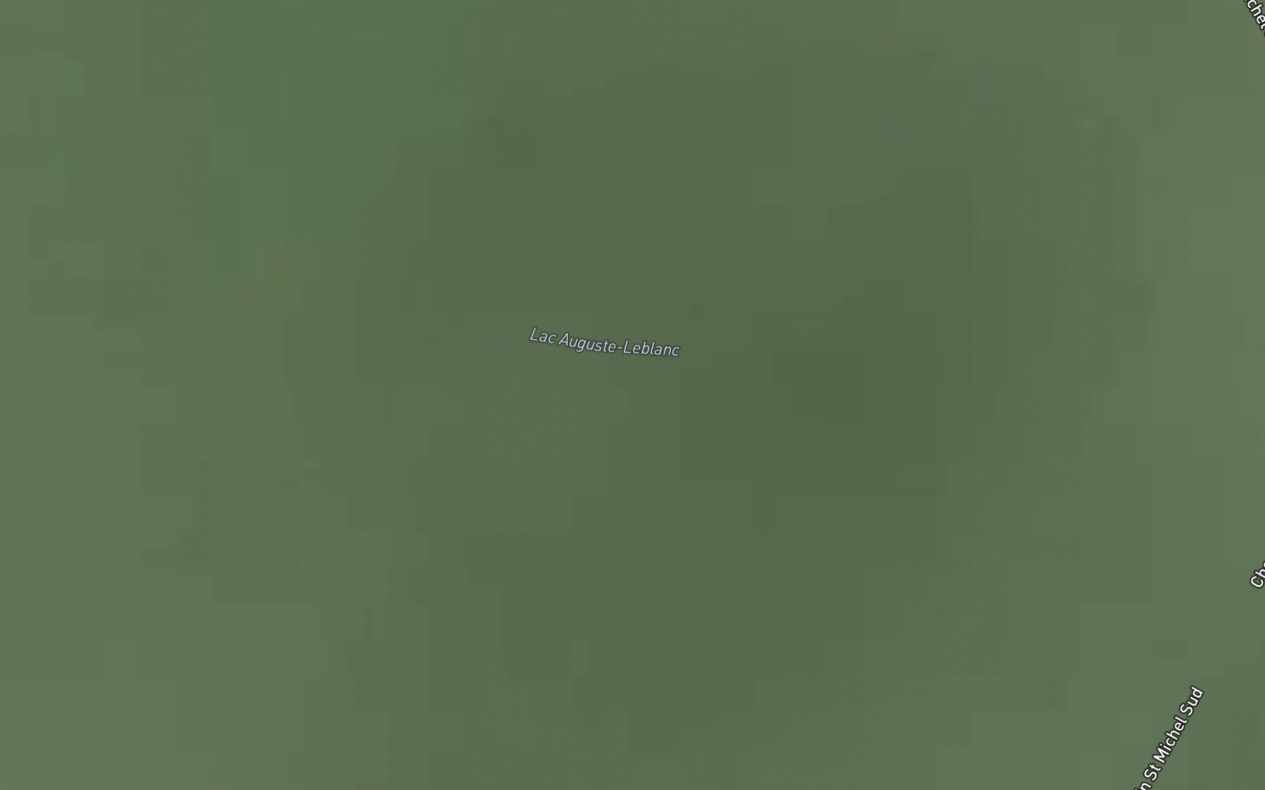 Satellite map of the Lac Auguste-Leblanc