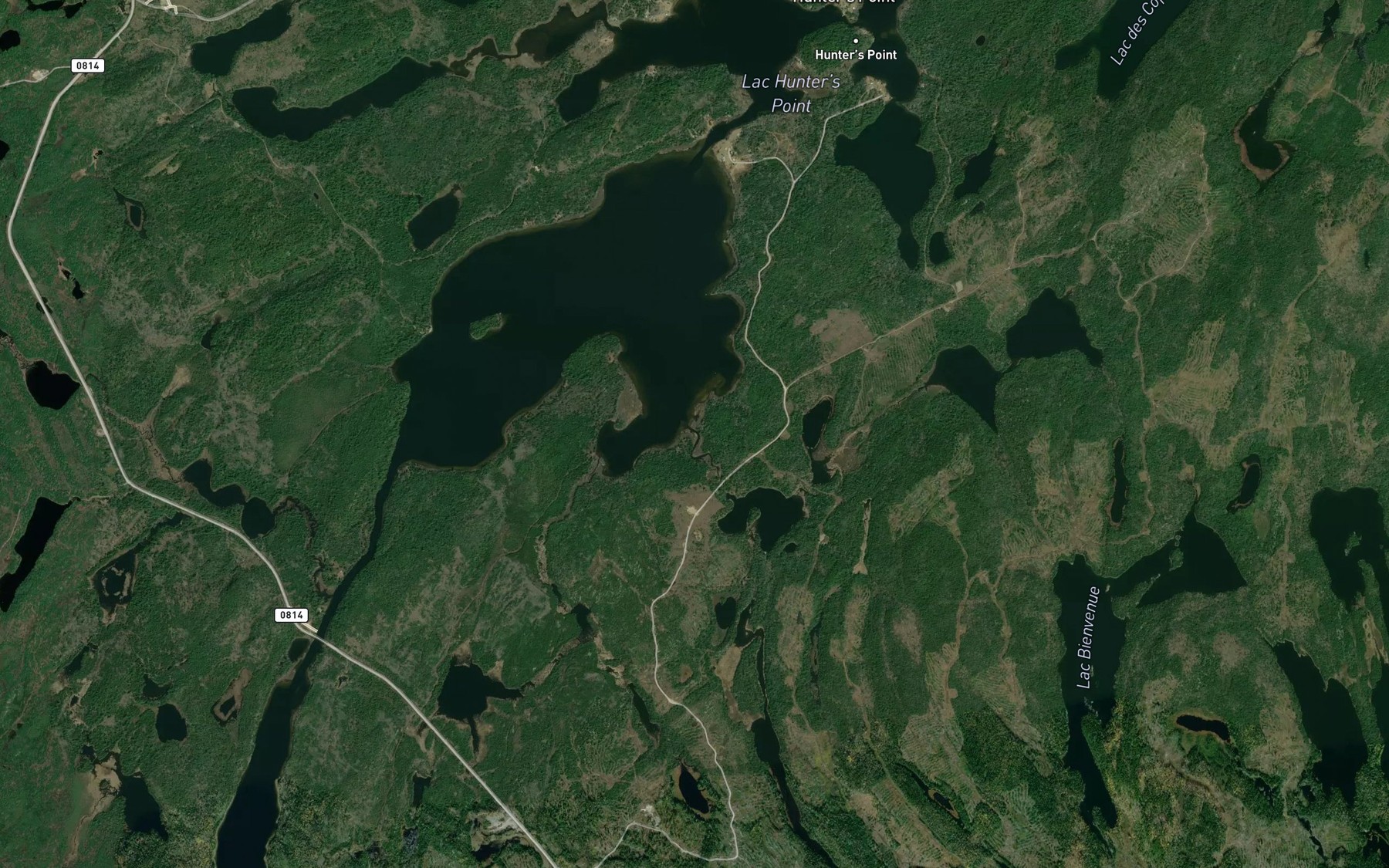 Satellite map of the Ruisseau Bienvenue