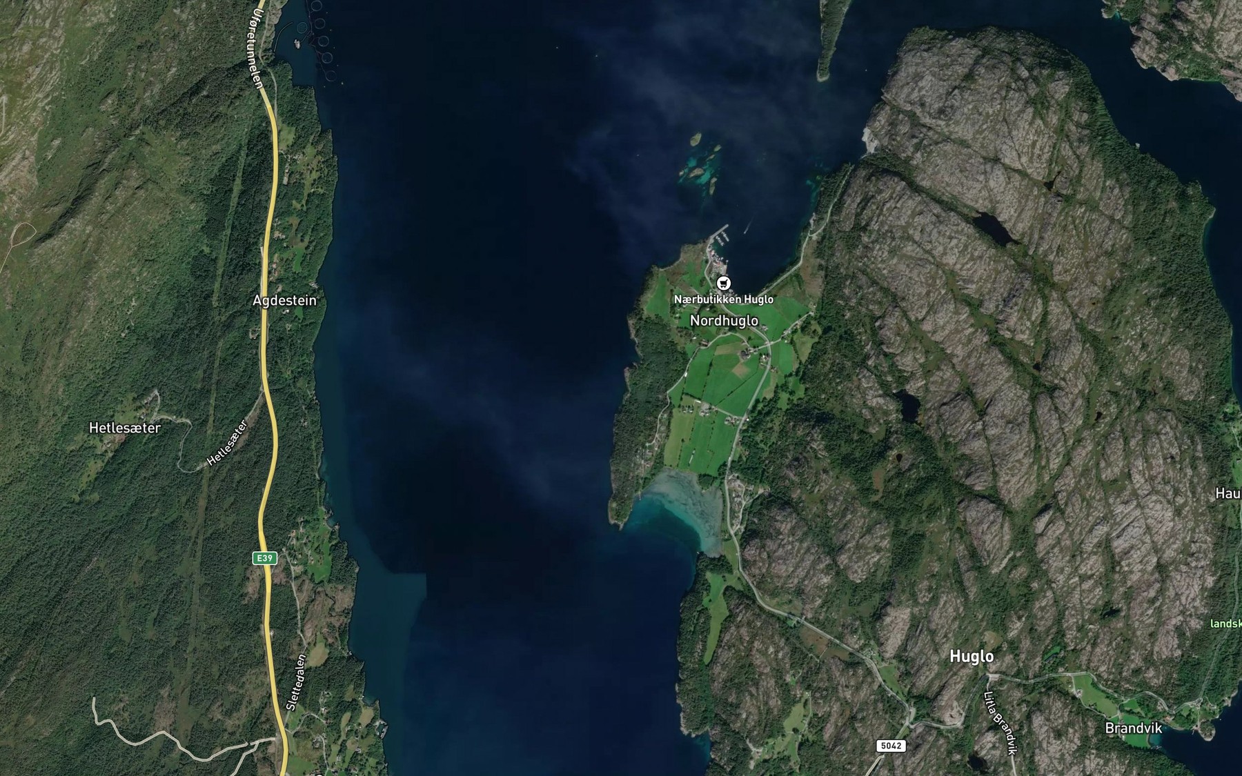 Satellite map of the Sora Krossvik