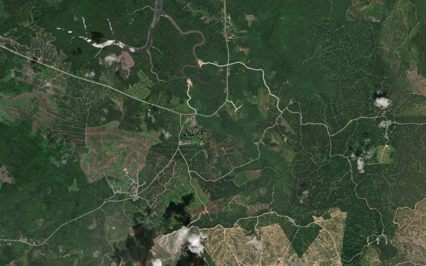 Satellite map of the Sungai Chupin Saribas
