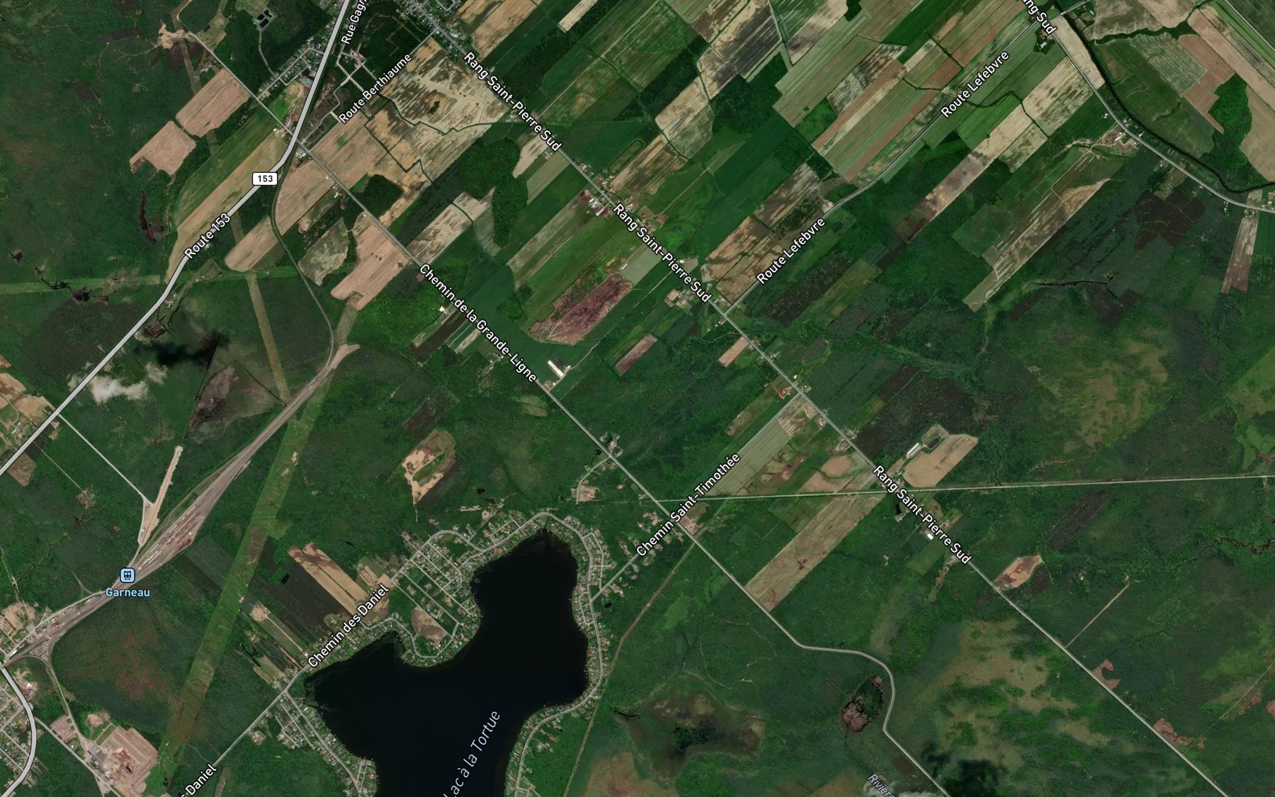 Satellite map of the Cours d'eau Drouin