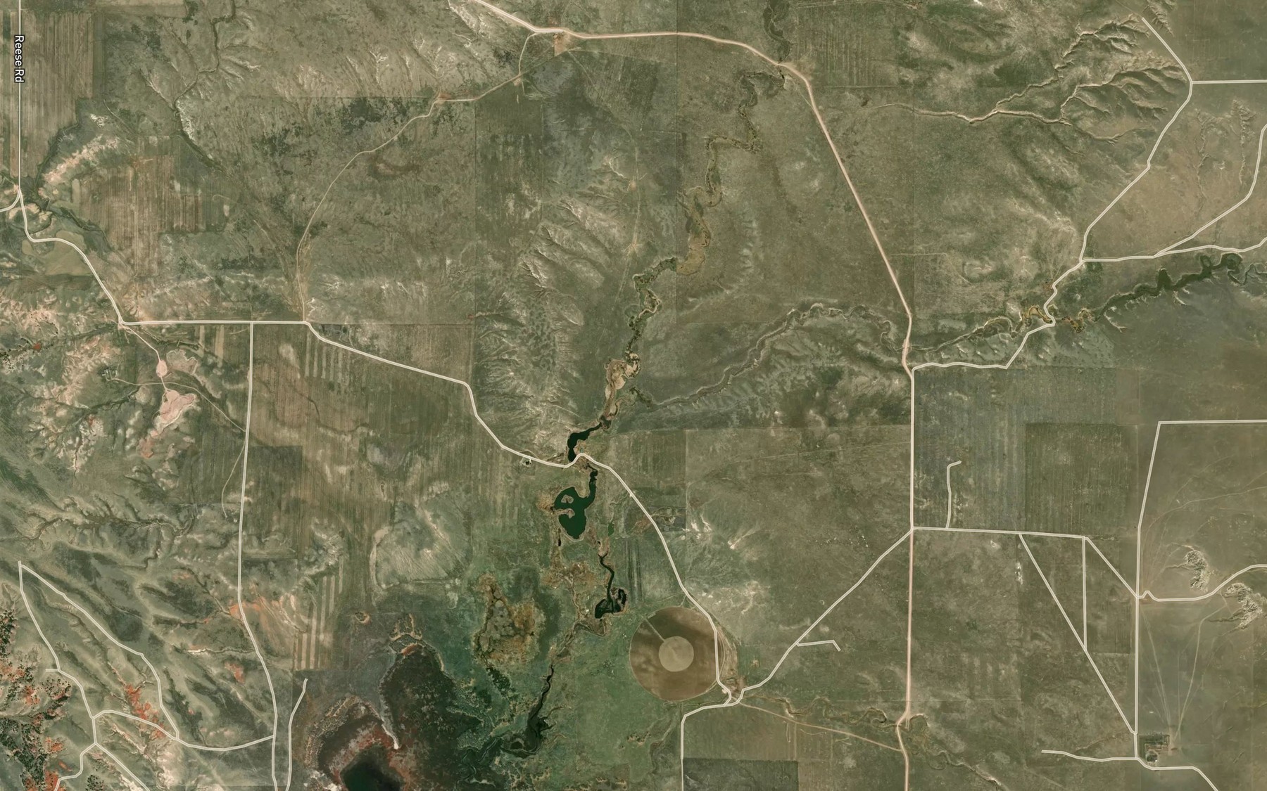 Satellite map of the Muddy Reservoir Number 1